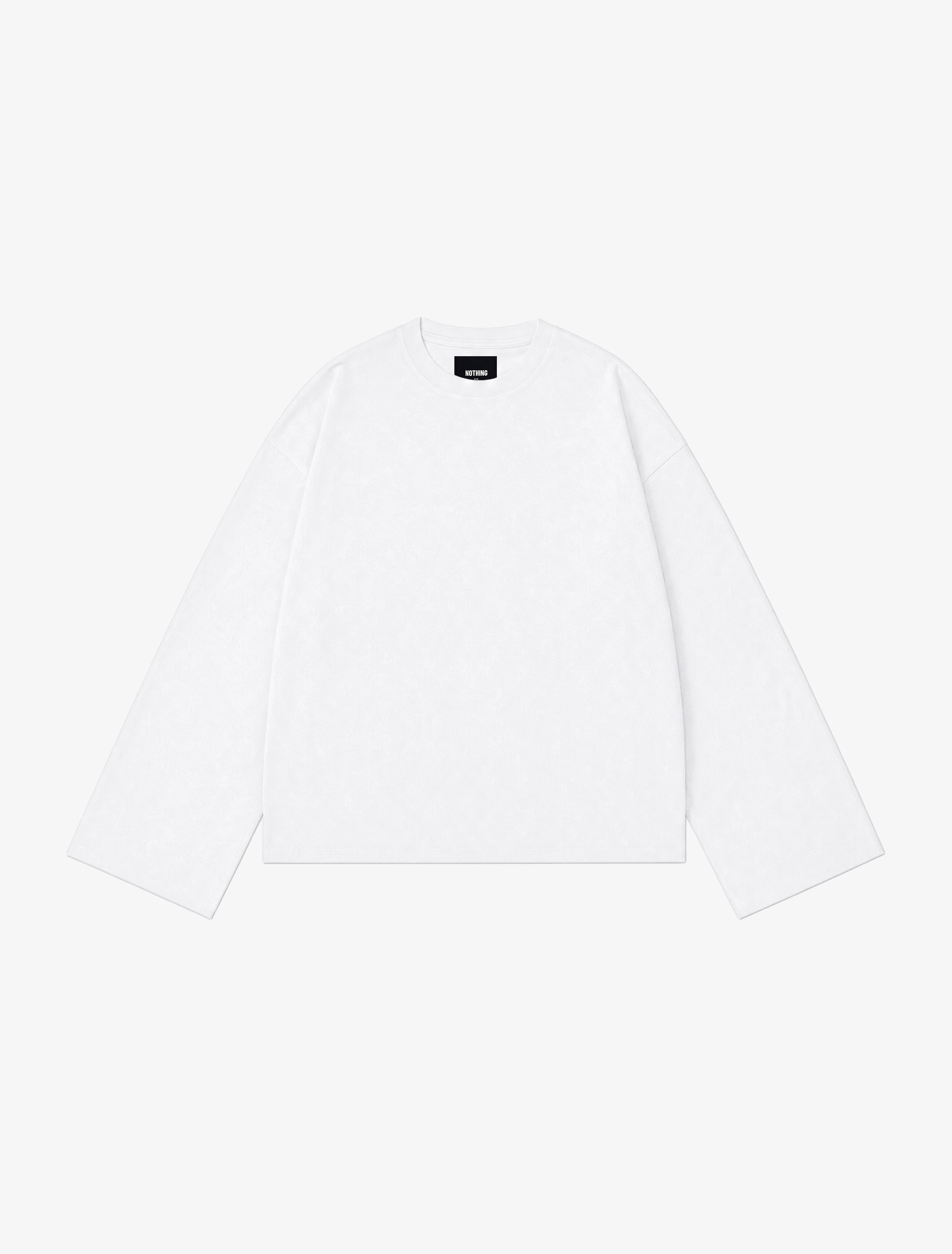 Nothing Wide Long Sleeve Tee | Cloud White