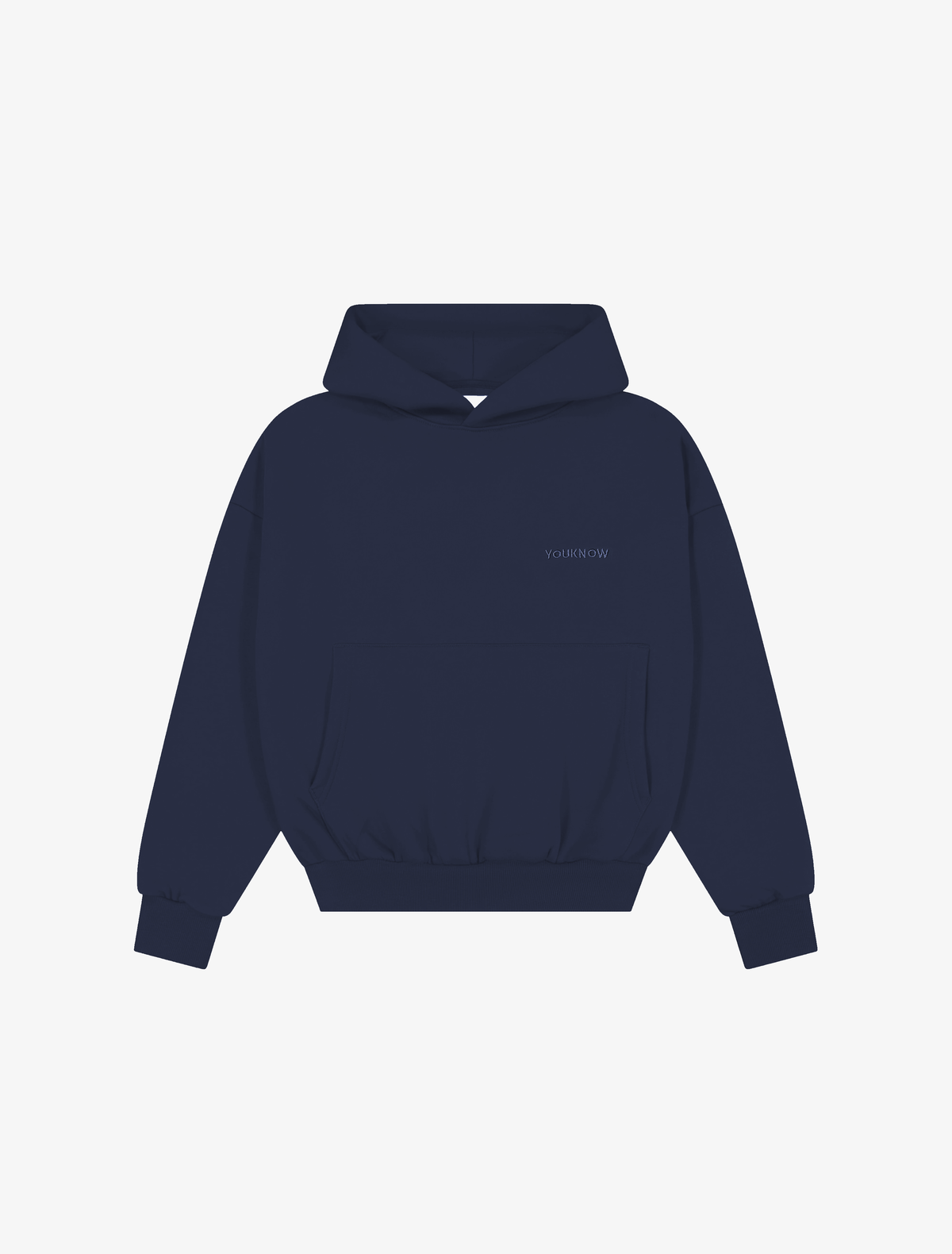 Core Essentials Box Hoodie | Navy