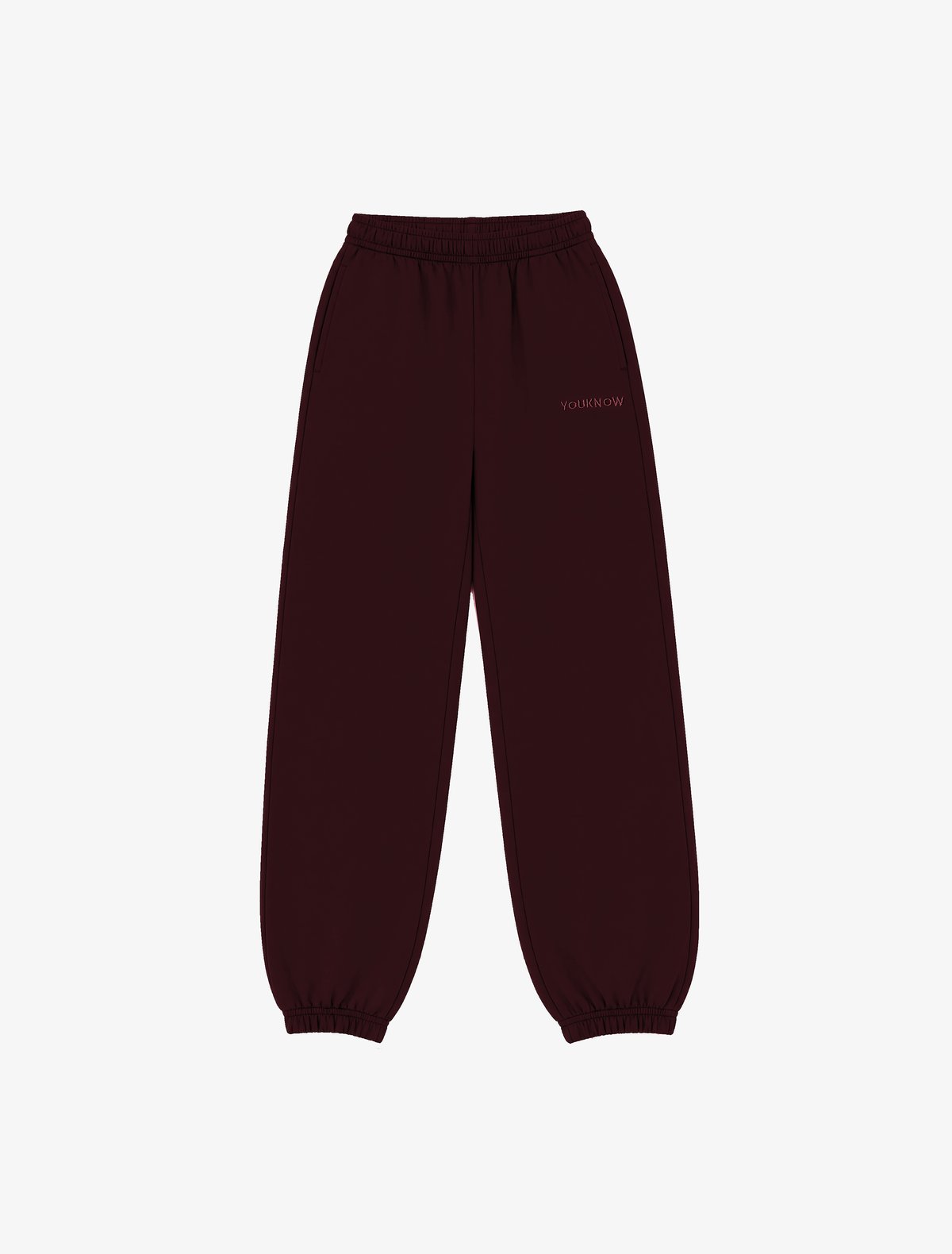 Core Essentials Cuffed Sweatpants | Burgundy