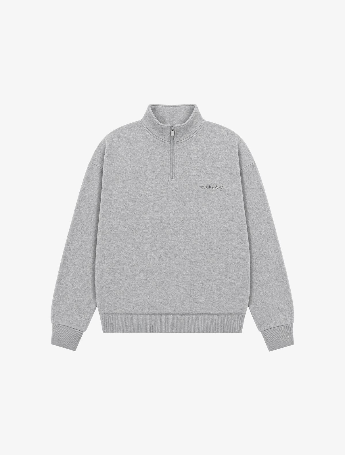 Core Essentials 1/4 Zip Pullover | Heather Grey