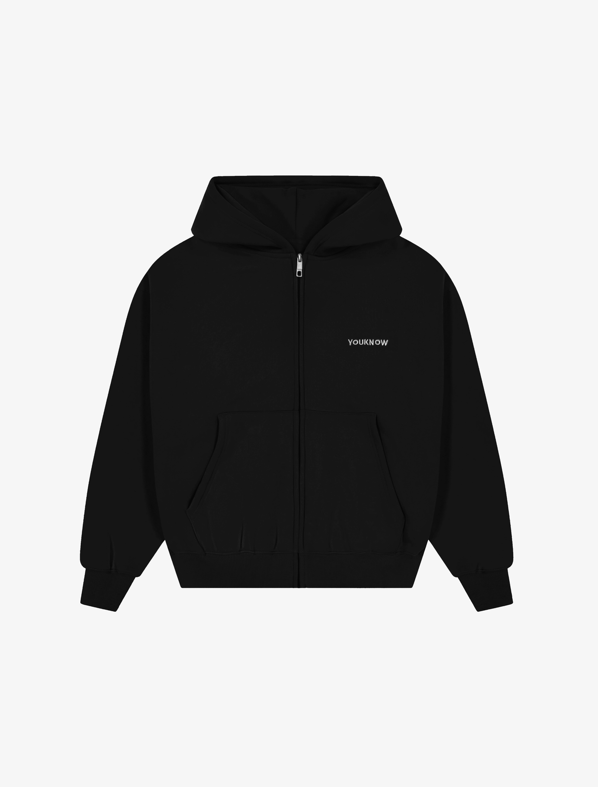 Core Essentials Zip Up Hoodie | Black