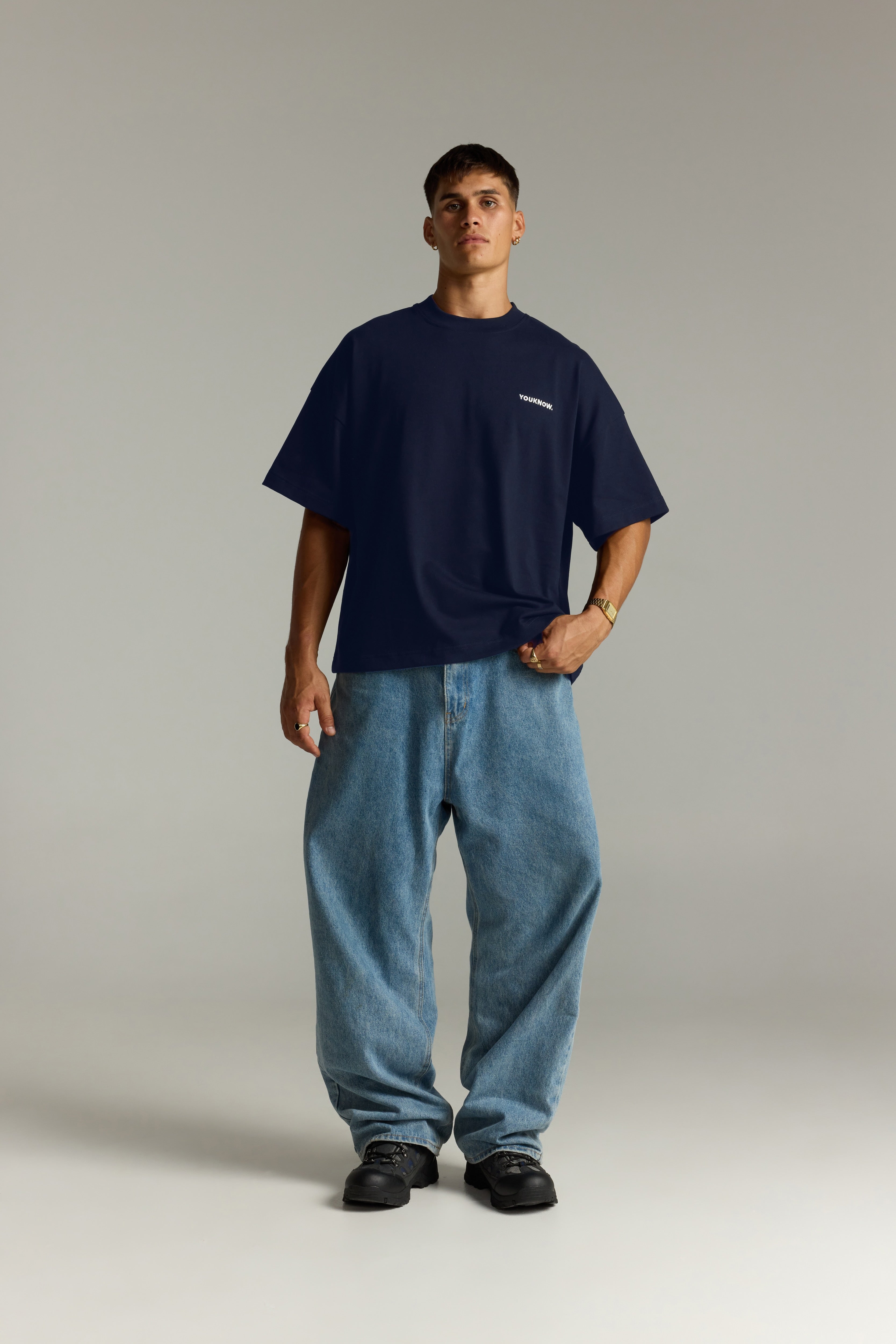 Core Box Heavyweight Tee | Navy