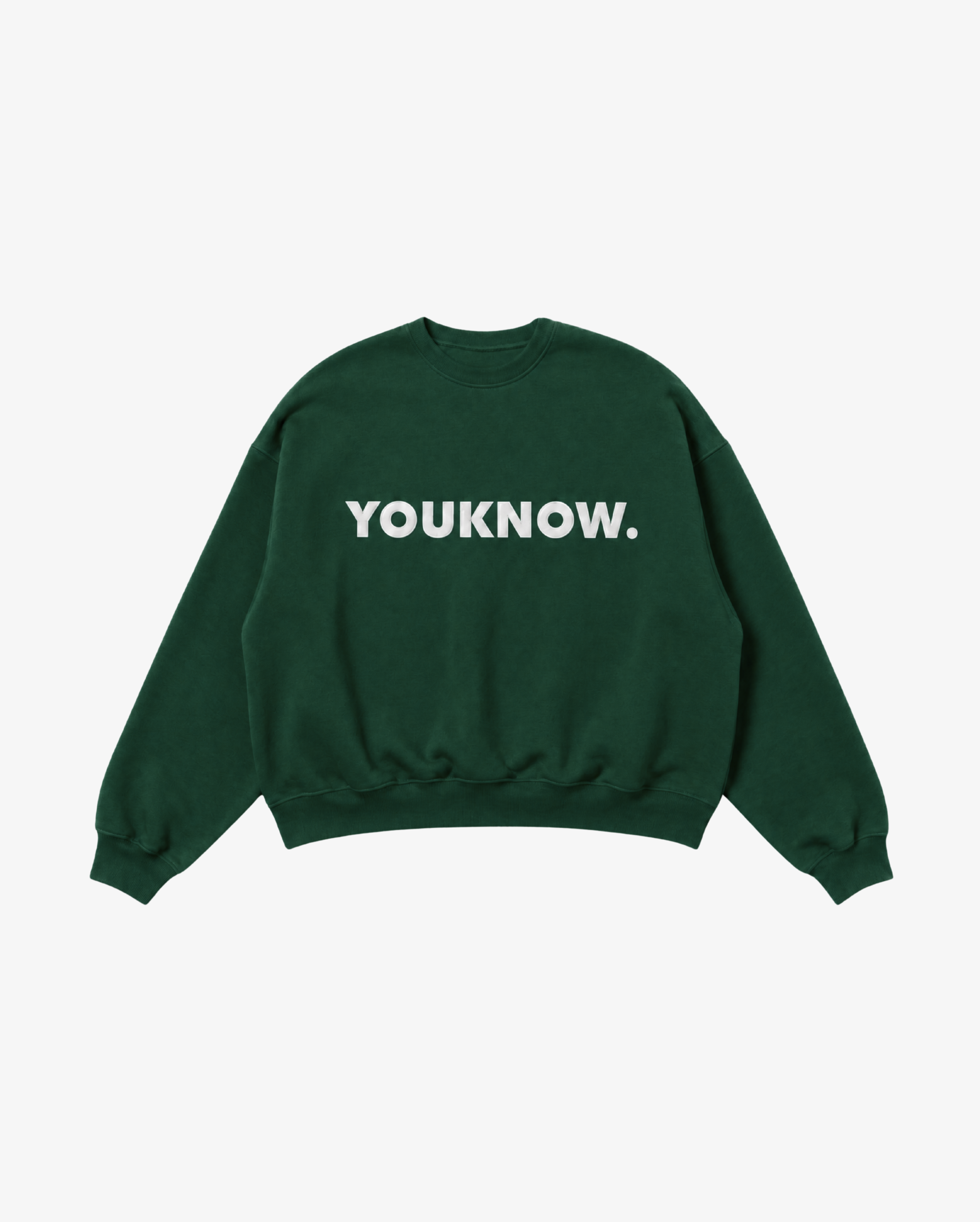 Applique Block Crew | Forest Green