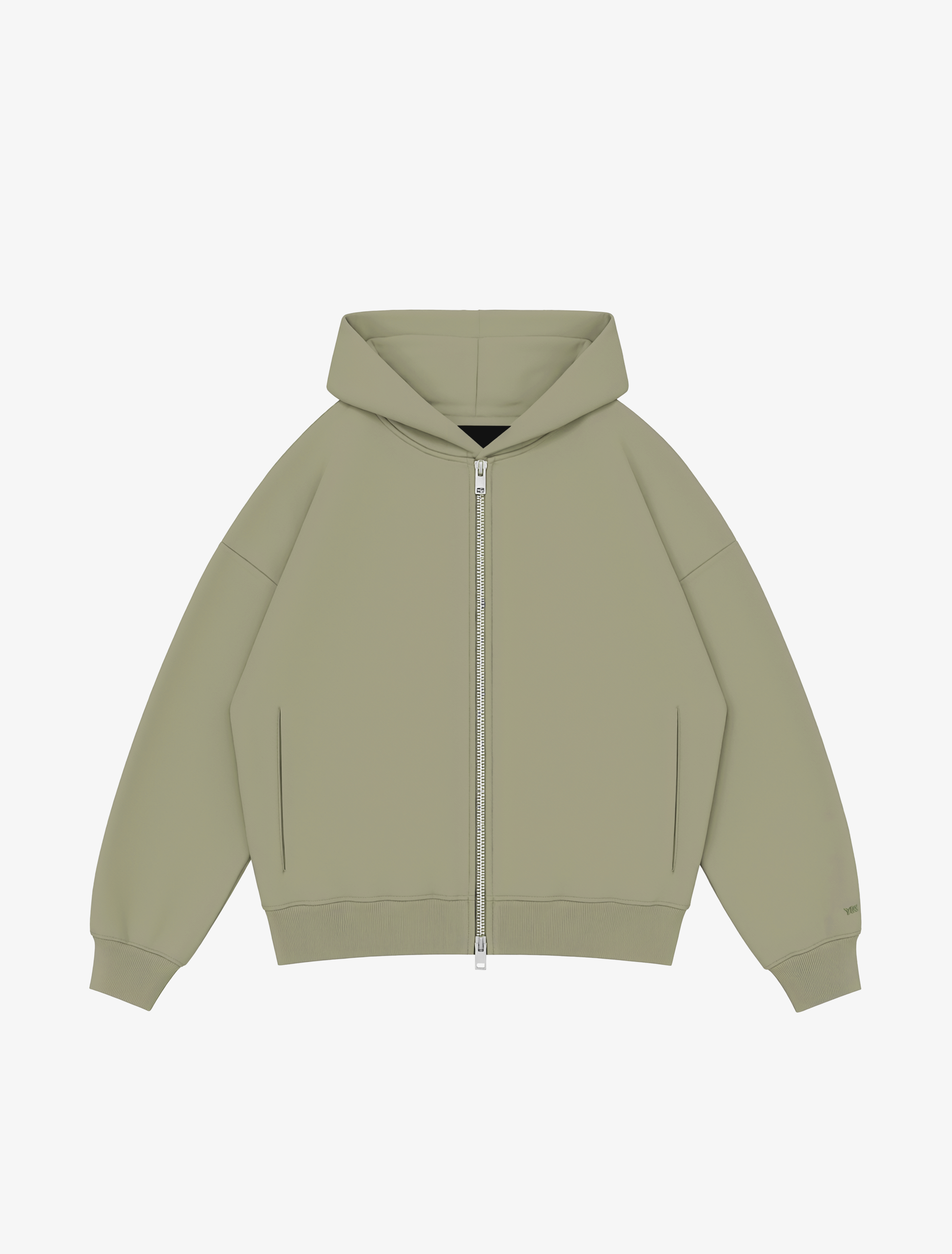 Nothing Form Zip-Up Hoodie | Moss