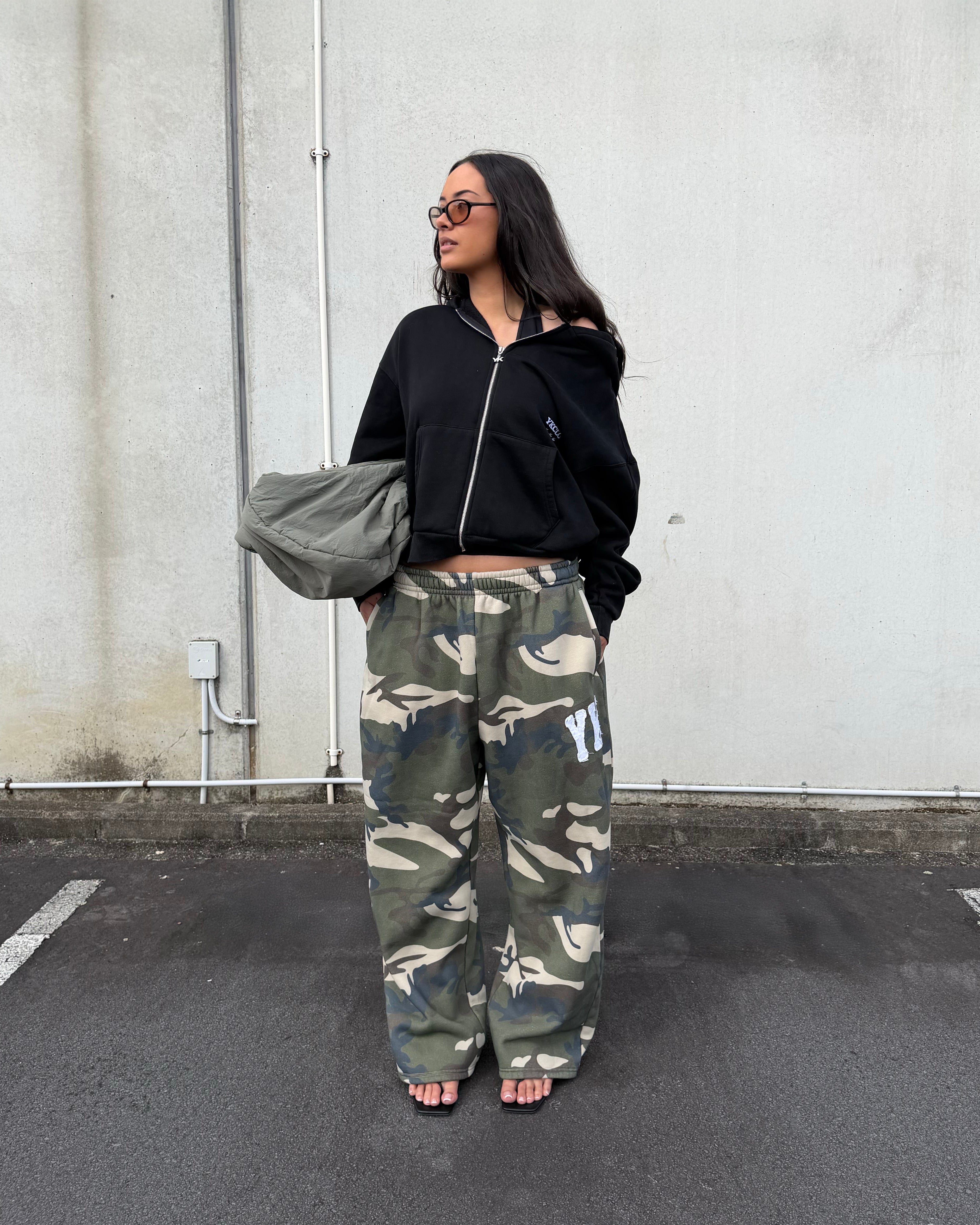 Wide Leg Pants | Camo