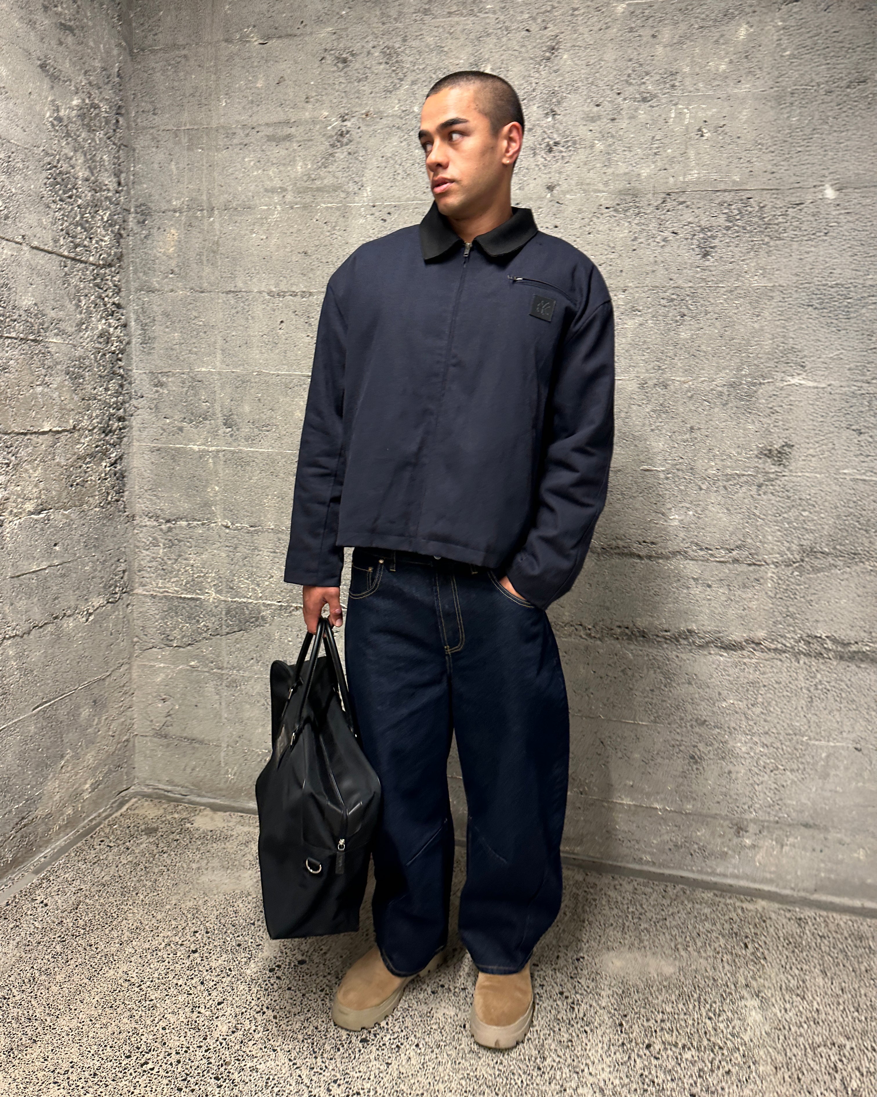 Flight Jacket | Dark Navy-3