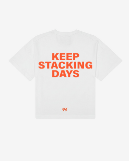 YK Move Stacking Days Tee | White