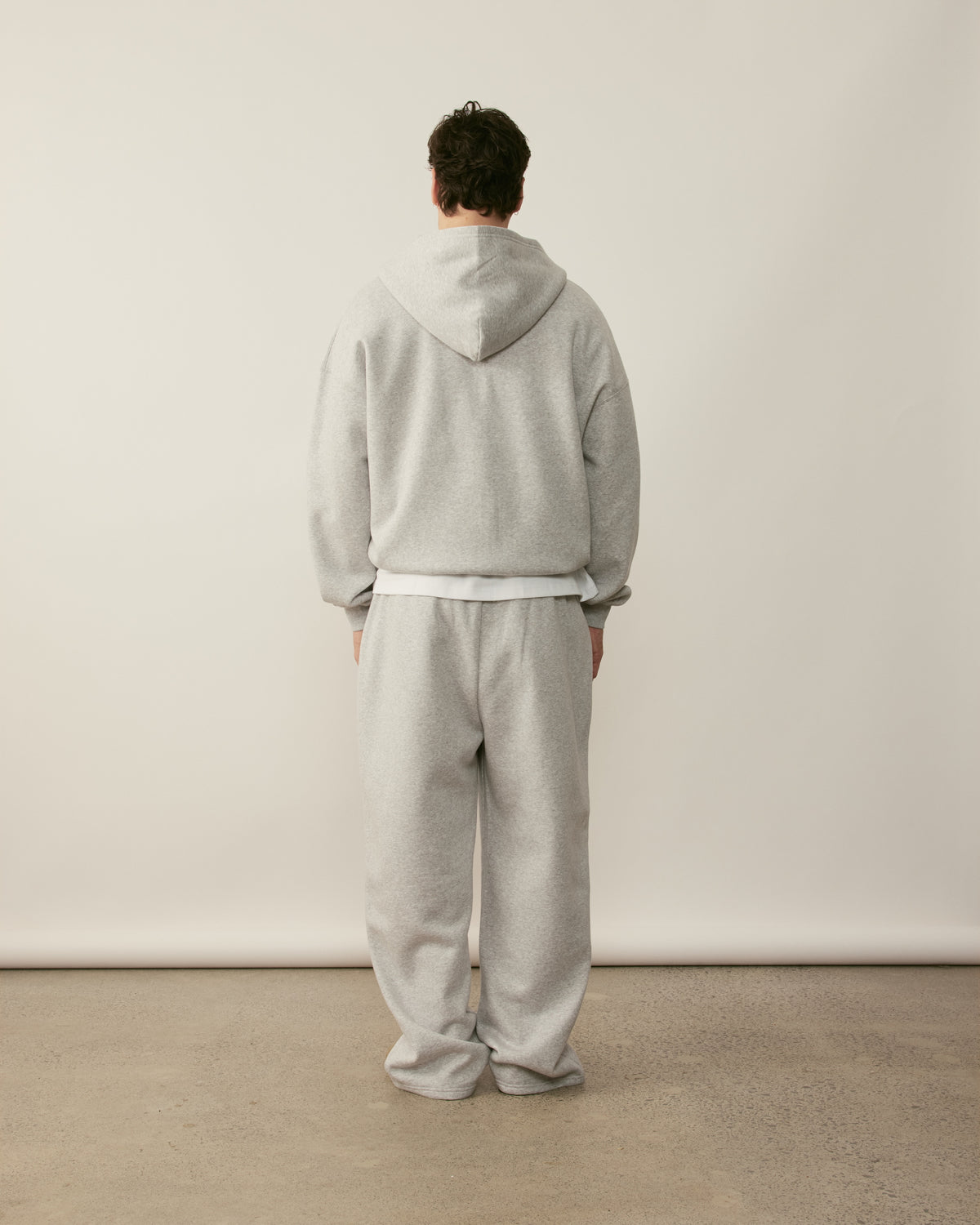 Core Essentials Wide Leg Pants | Heather Grey-4