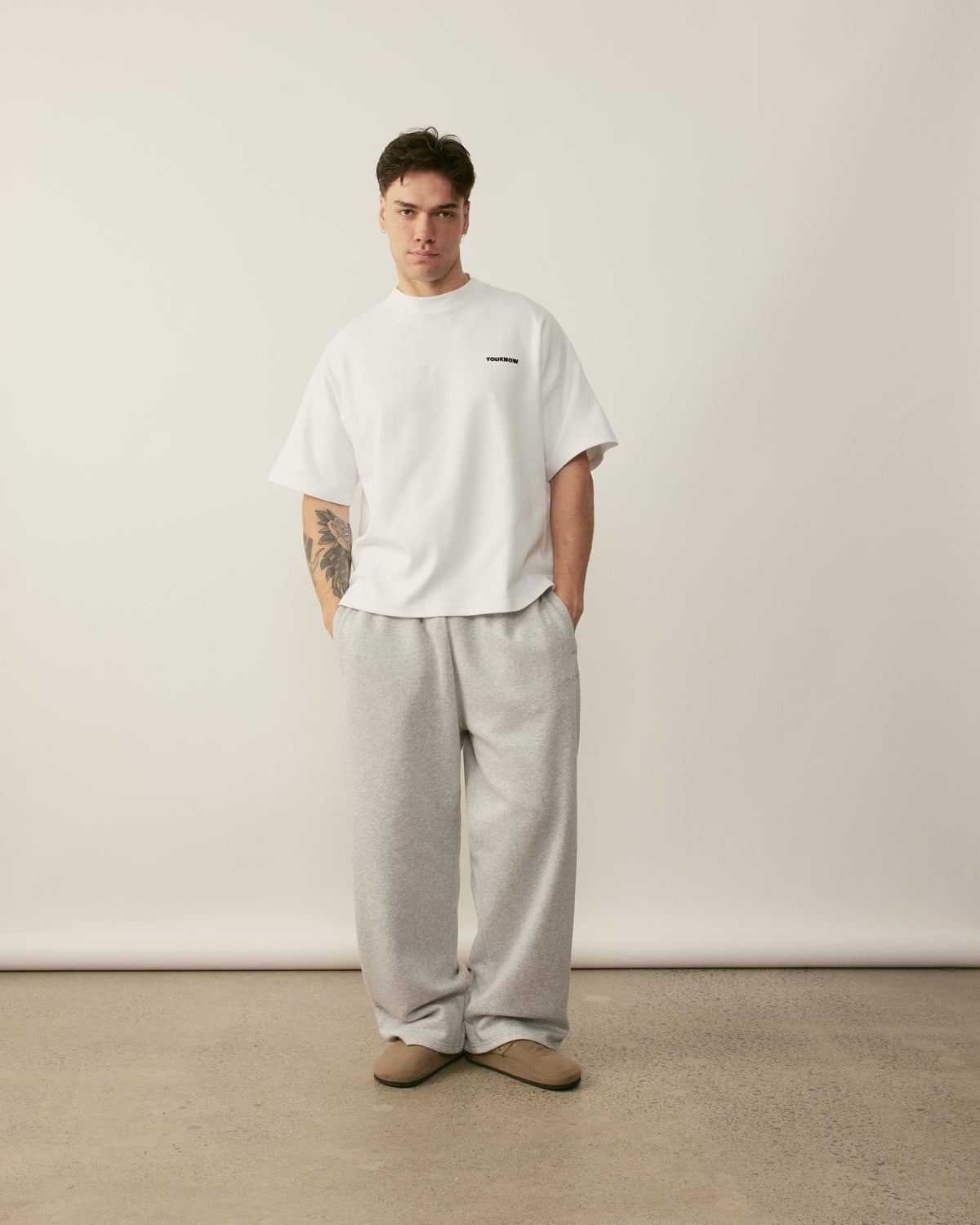 Core Essentials Box Tee | White-3