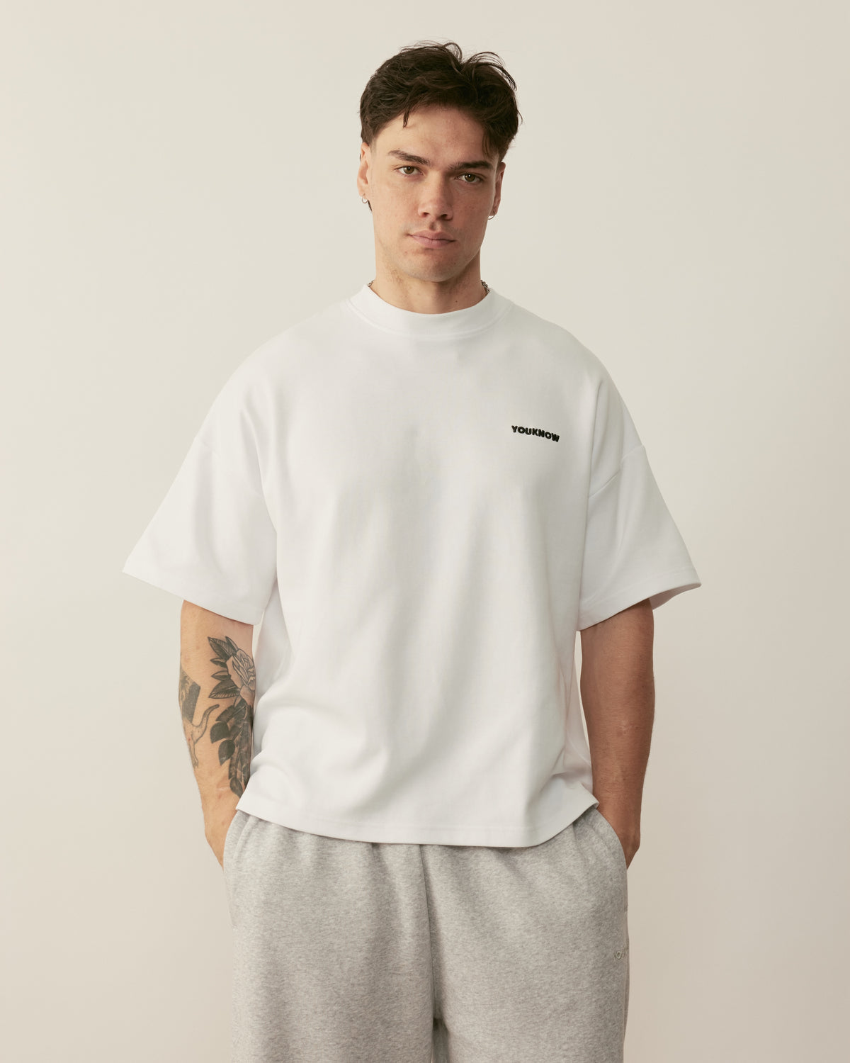 Core Essentials Box Tee | White