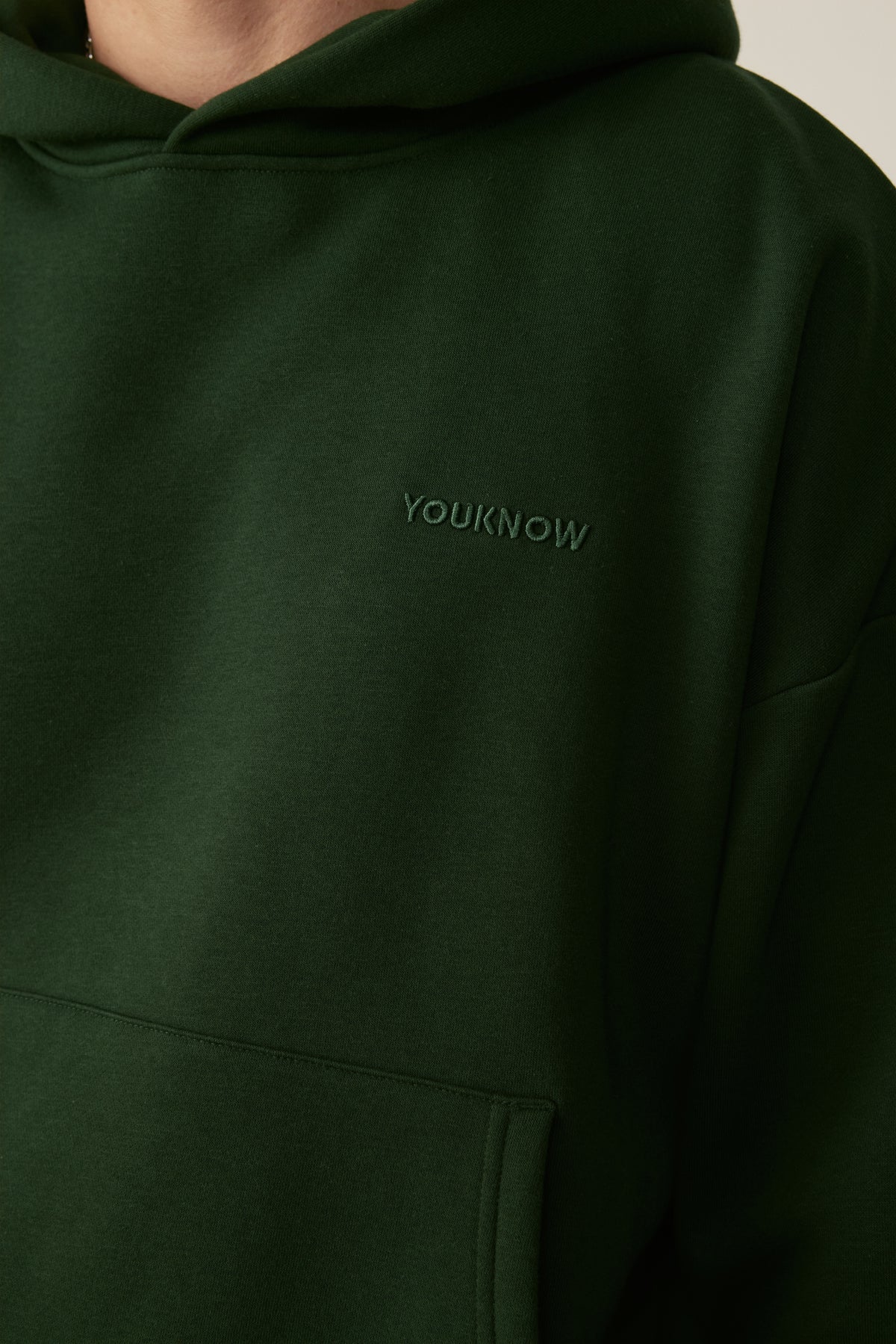 Core Essentials Box Hoodie | Forest Green-6