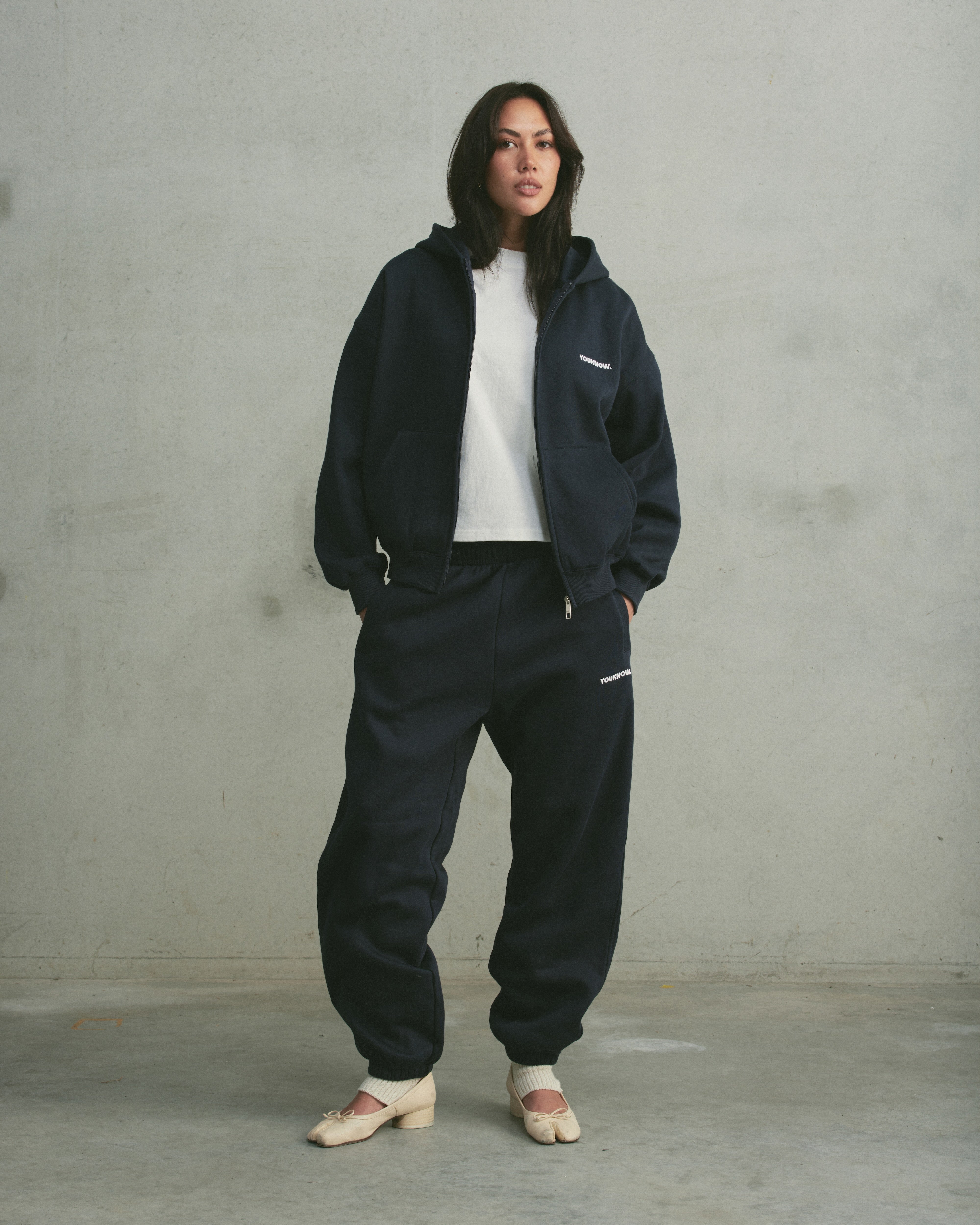 Core Cuffed Sweatpants | Navy-4