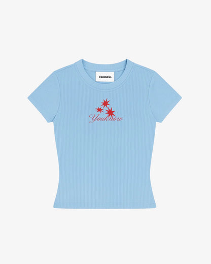 Graphic Baby Tee | Baby Blue