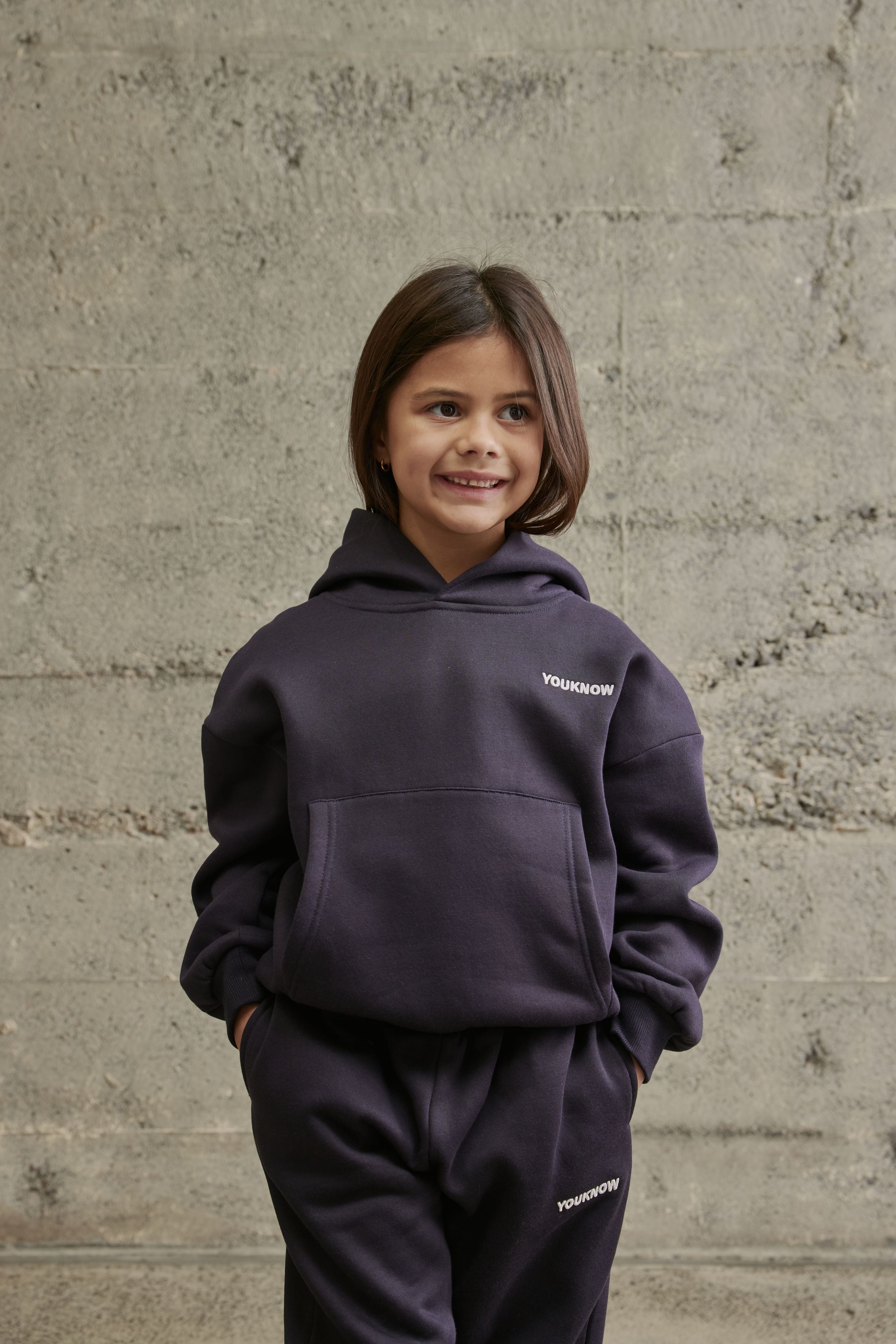 Kids Core Box Hoodie | Navy