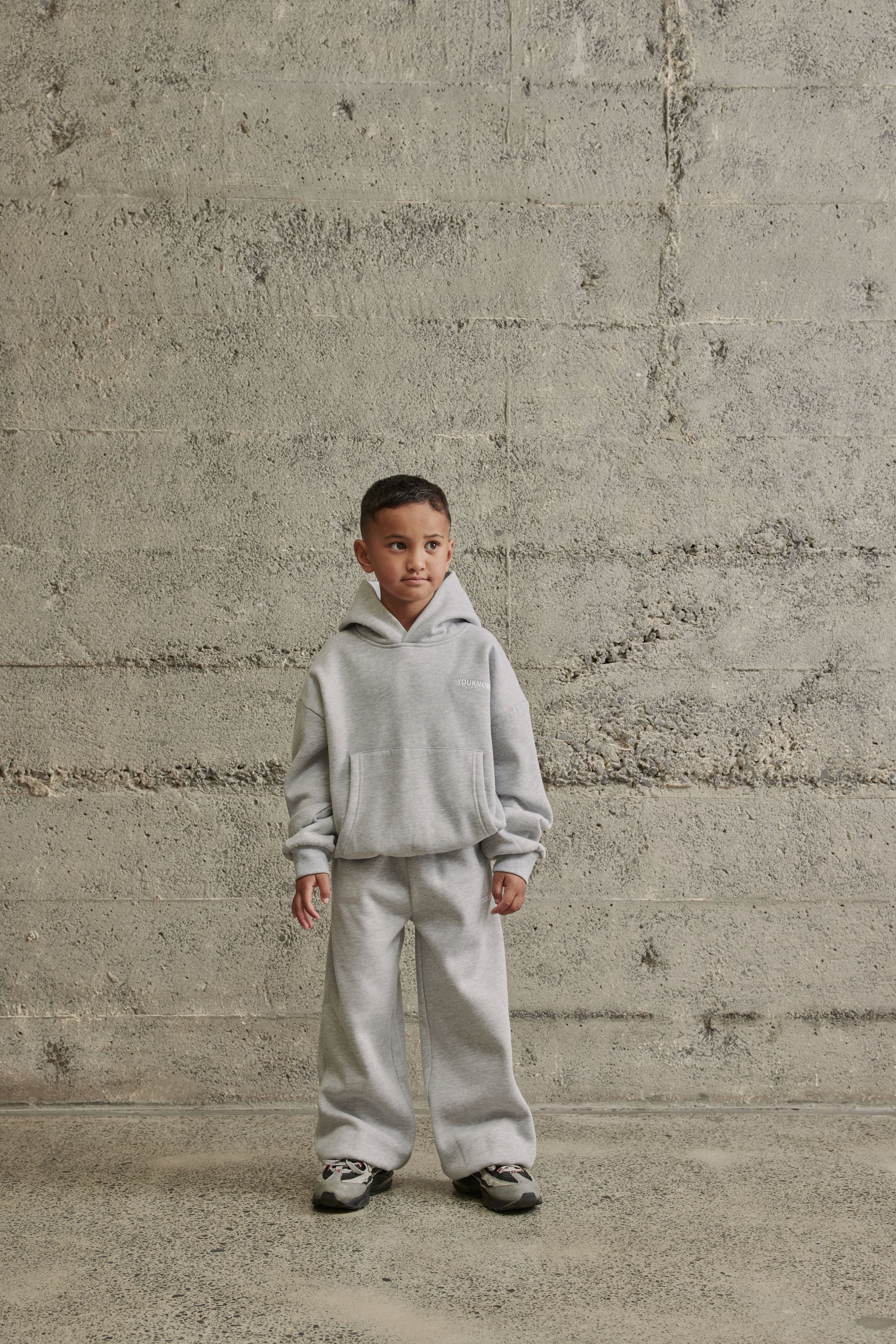 Kids Core Cuffed Sweatpants | GREY MARLE