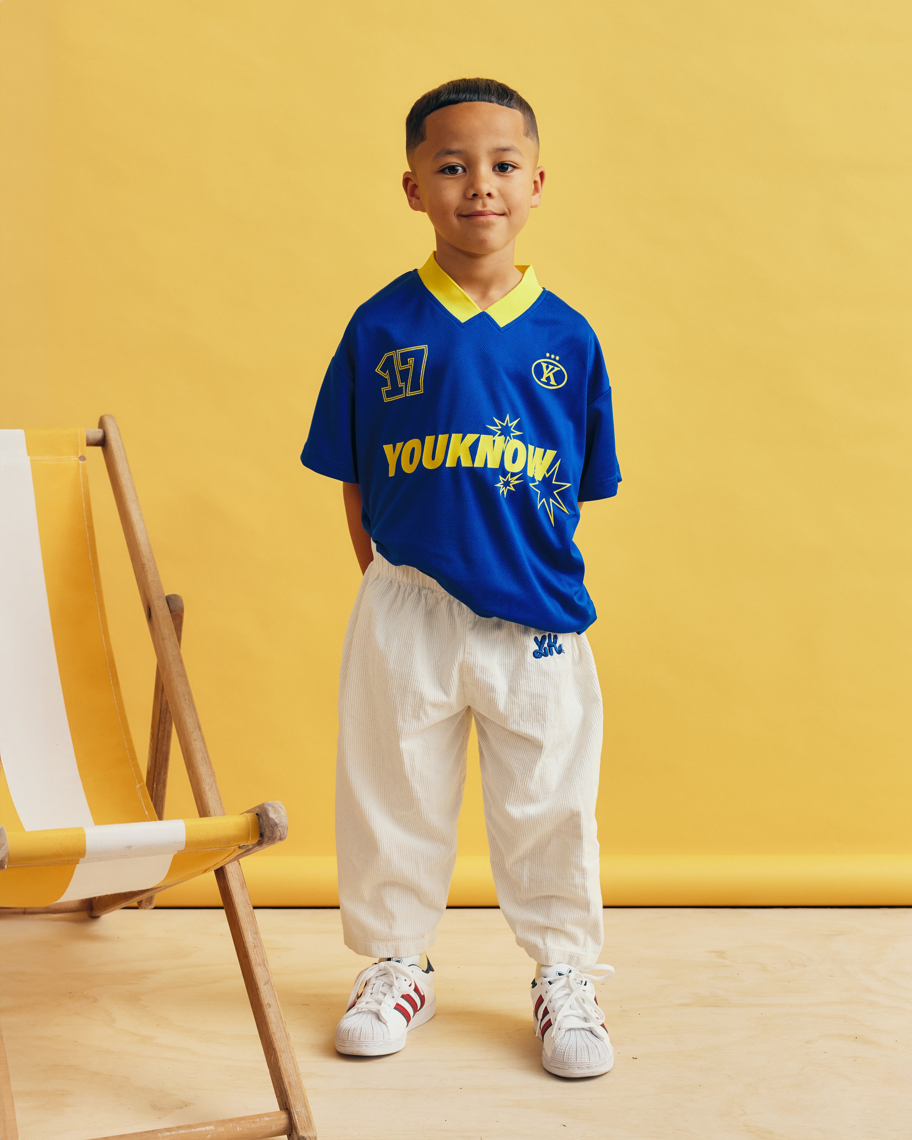 Kids Football Top | Blue