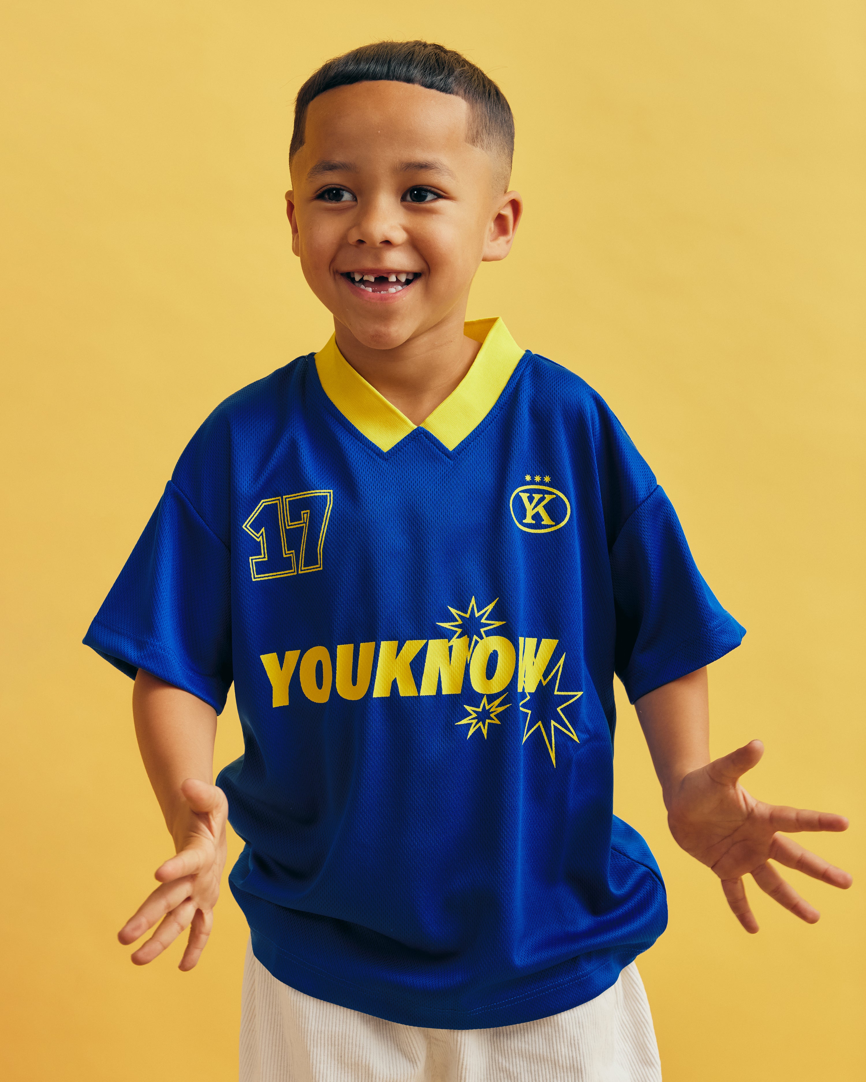 Kids Football Top | Blue