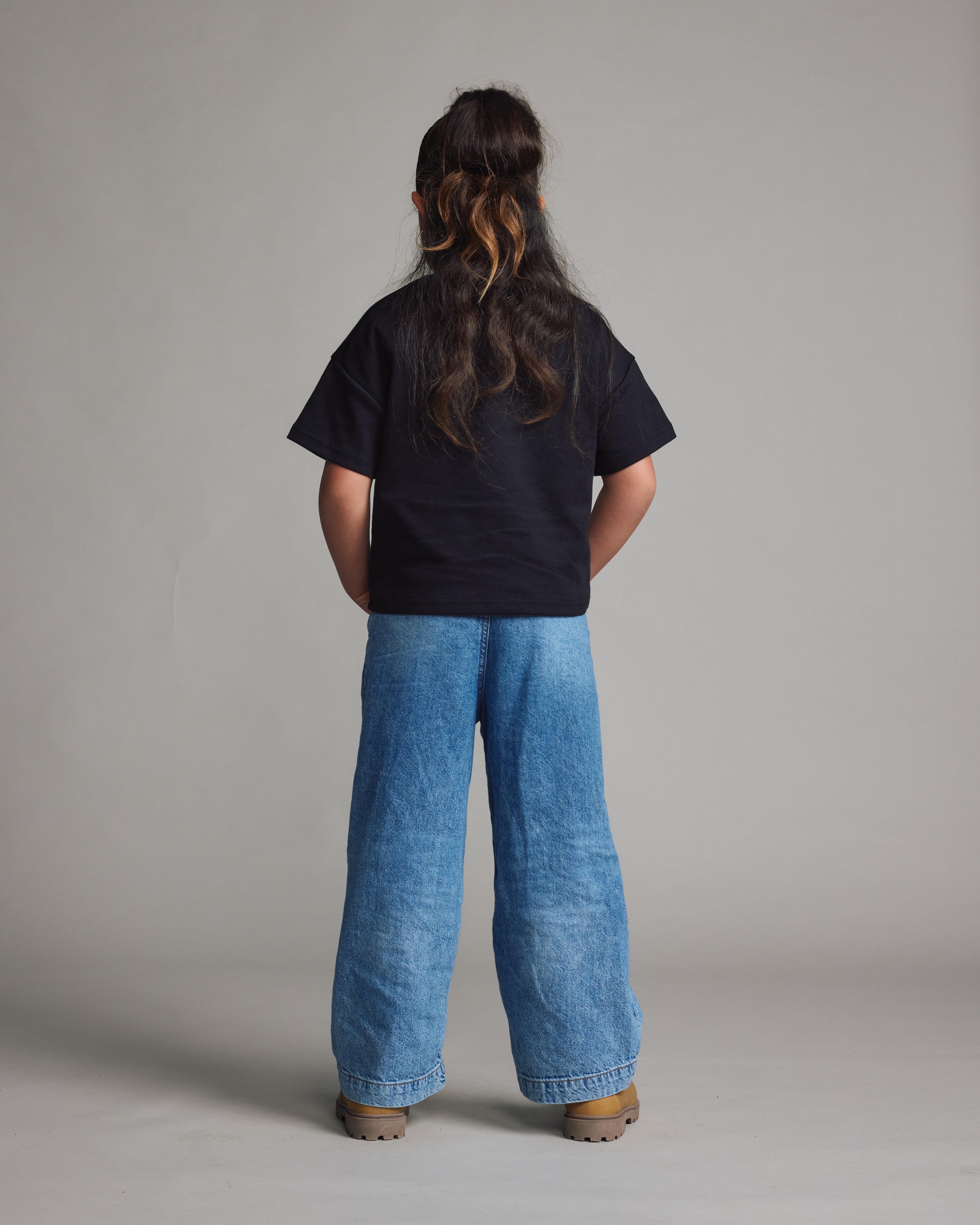 Kids Core Box Tee | Black-5