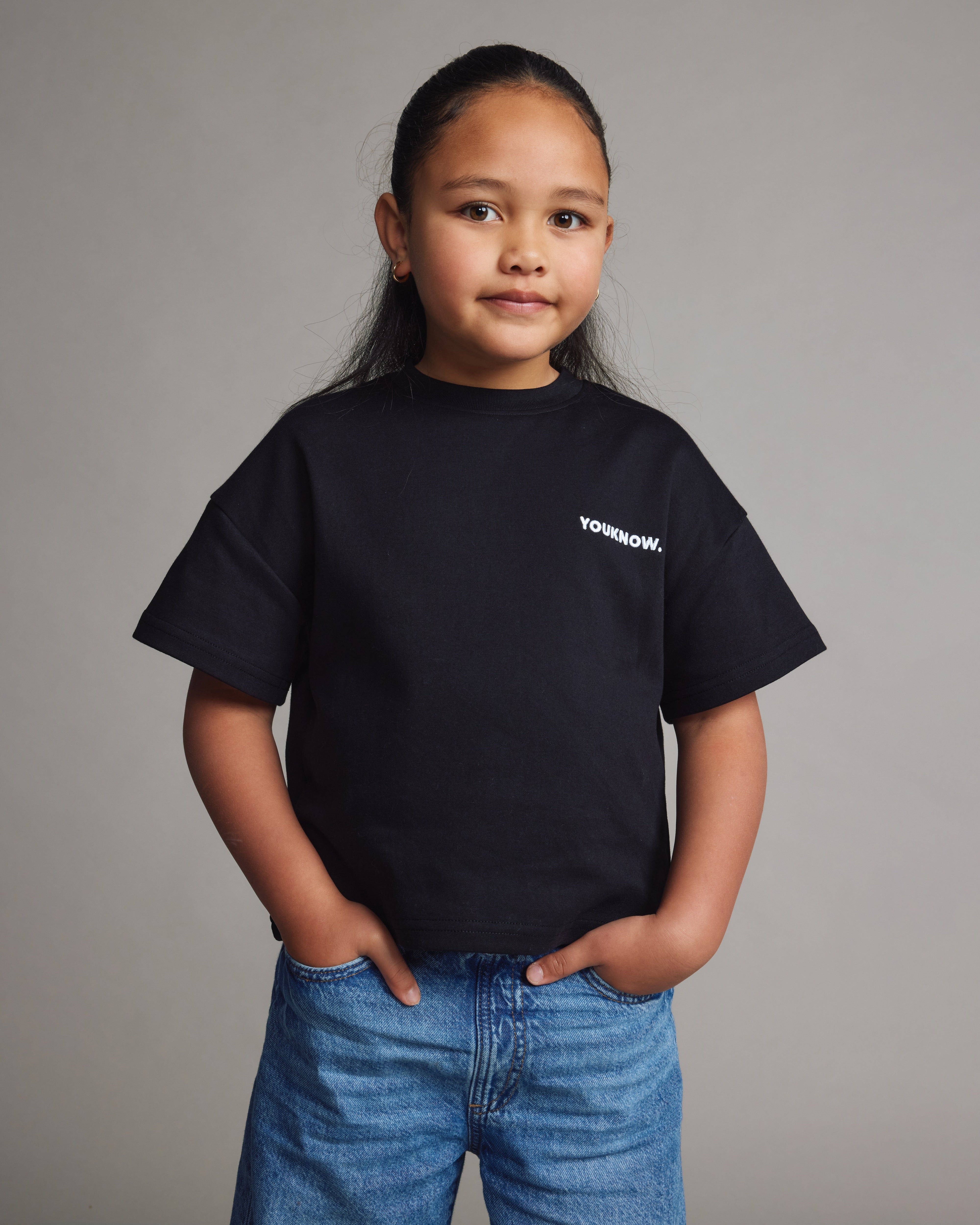 Kids Core Box Tee | Black-6