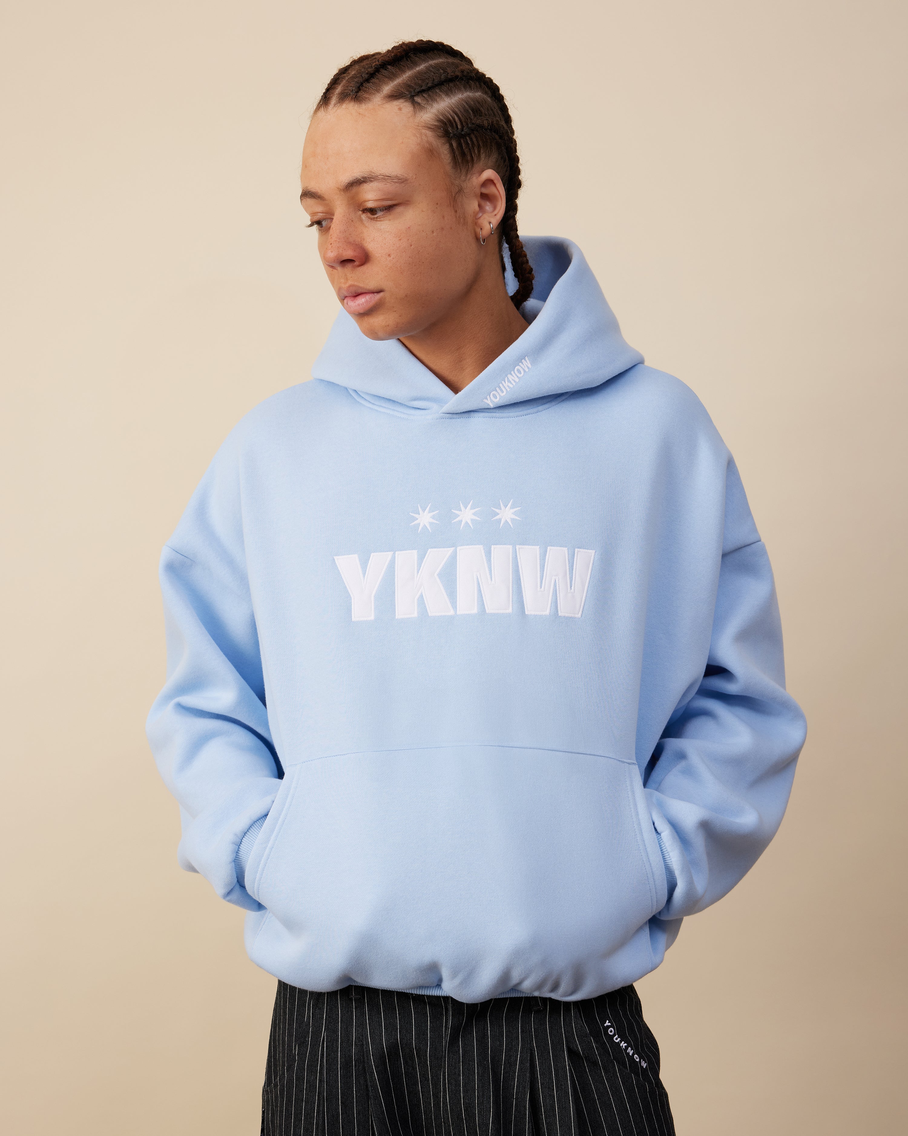 YKNW Hoodie | Baby Blue