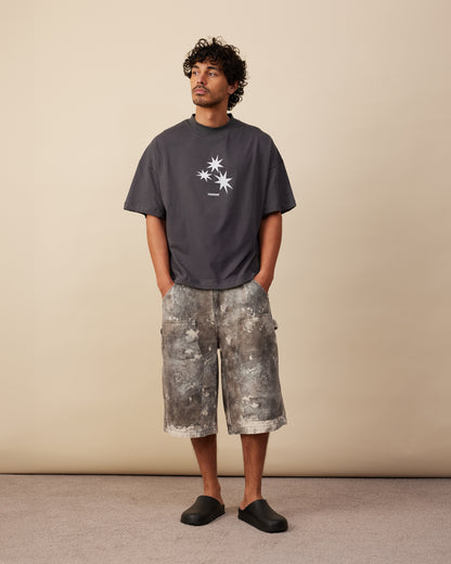 Star Box Tee | Charcoal