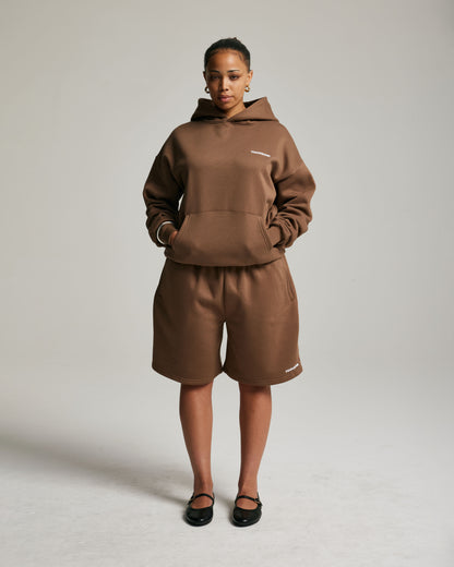 Core Oversized Shorts | Latte