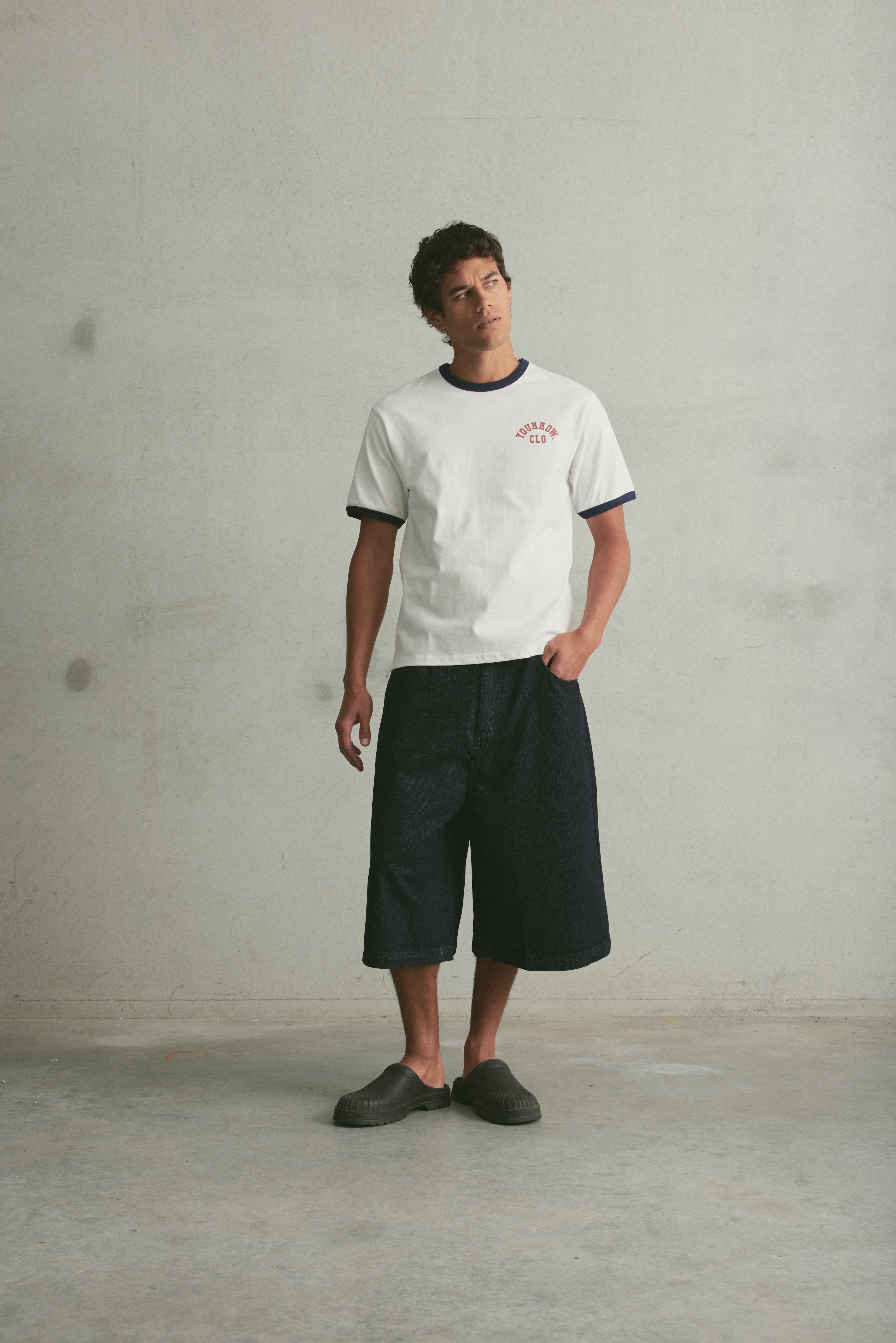 Shrunken Ringer Tee | White-5