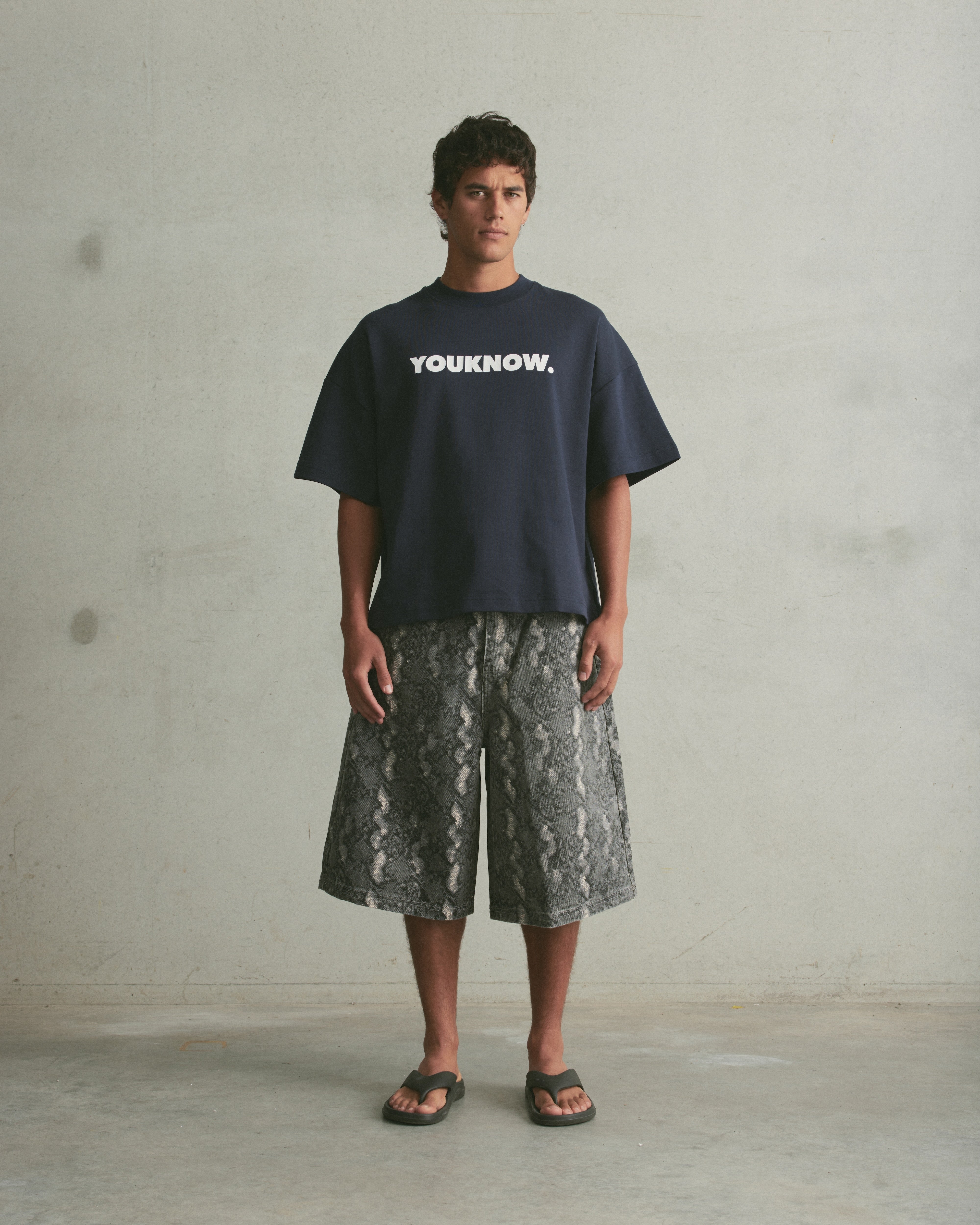 Block Tee | Navy