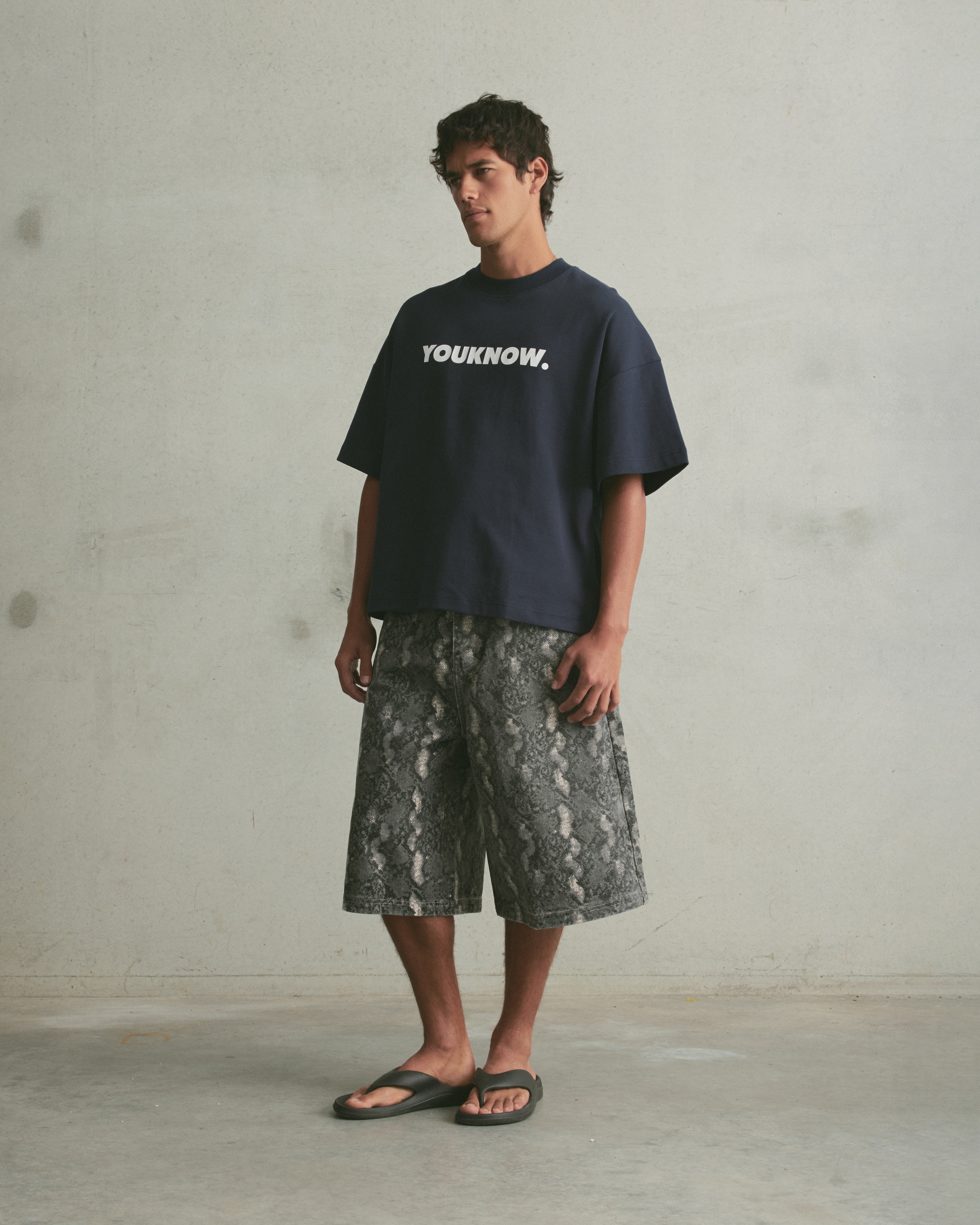 Block Tee | Navy-5