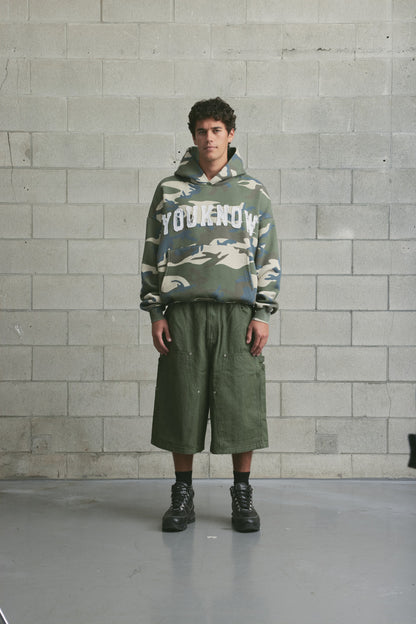 Cotton Applique Hoodie | Camo