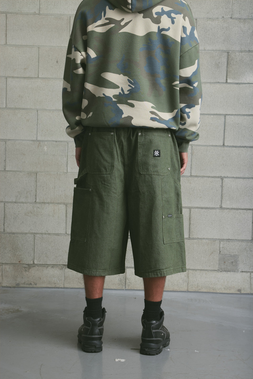 Carpenter Shorts | Olive-4