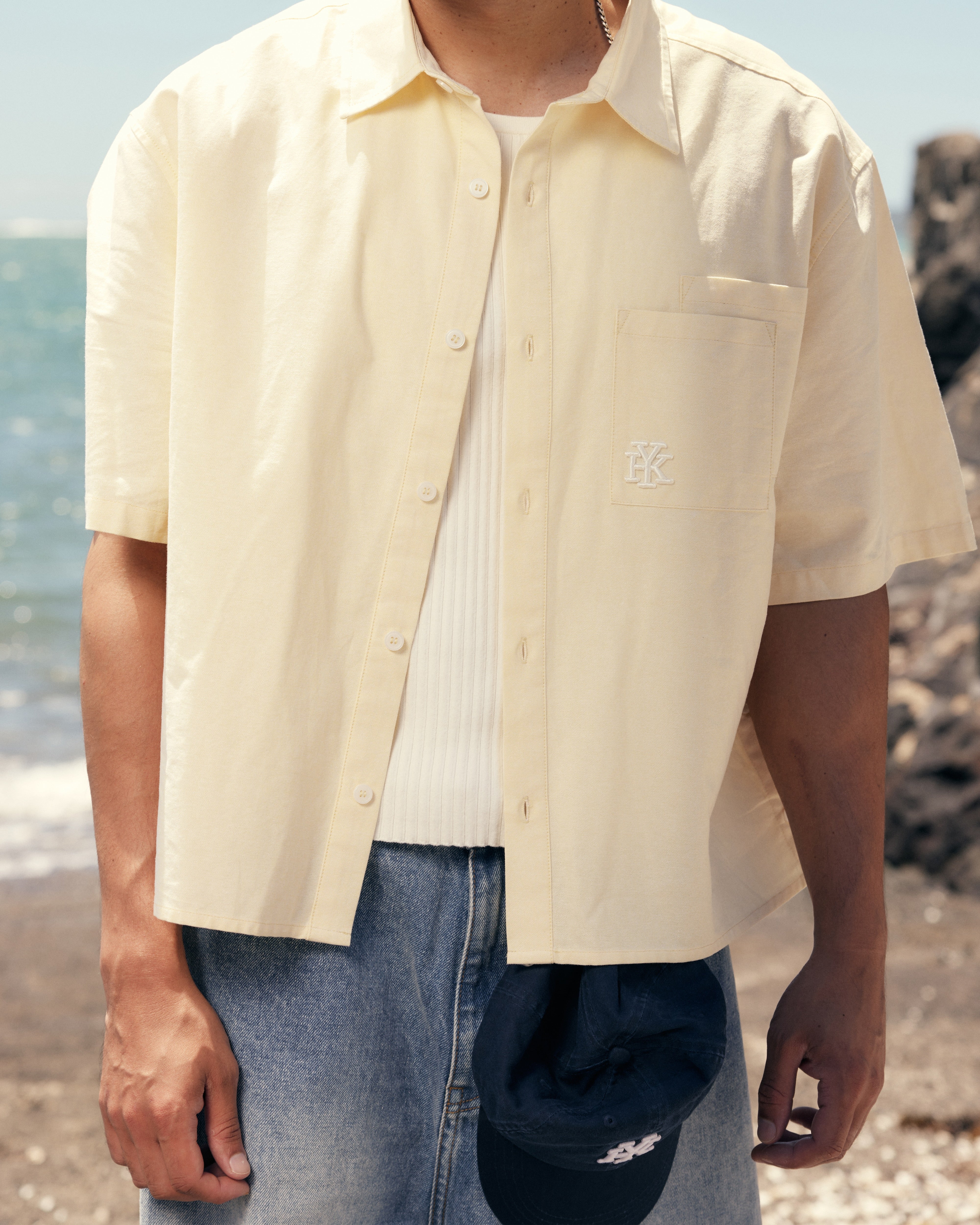 Double Pocket SS Shirt | Yellow