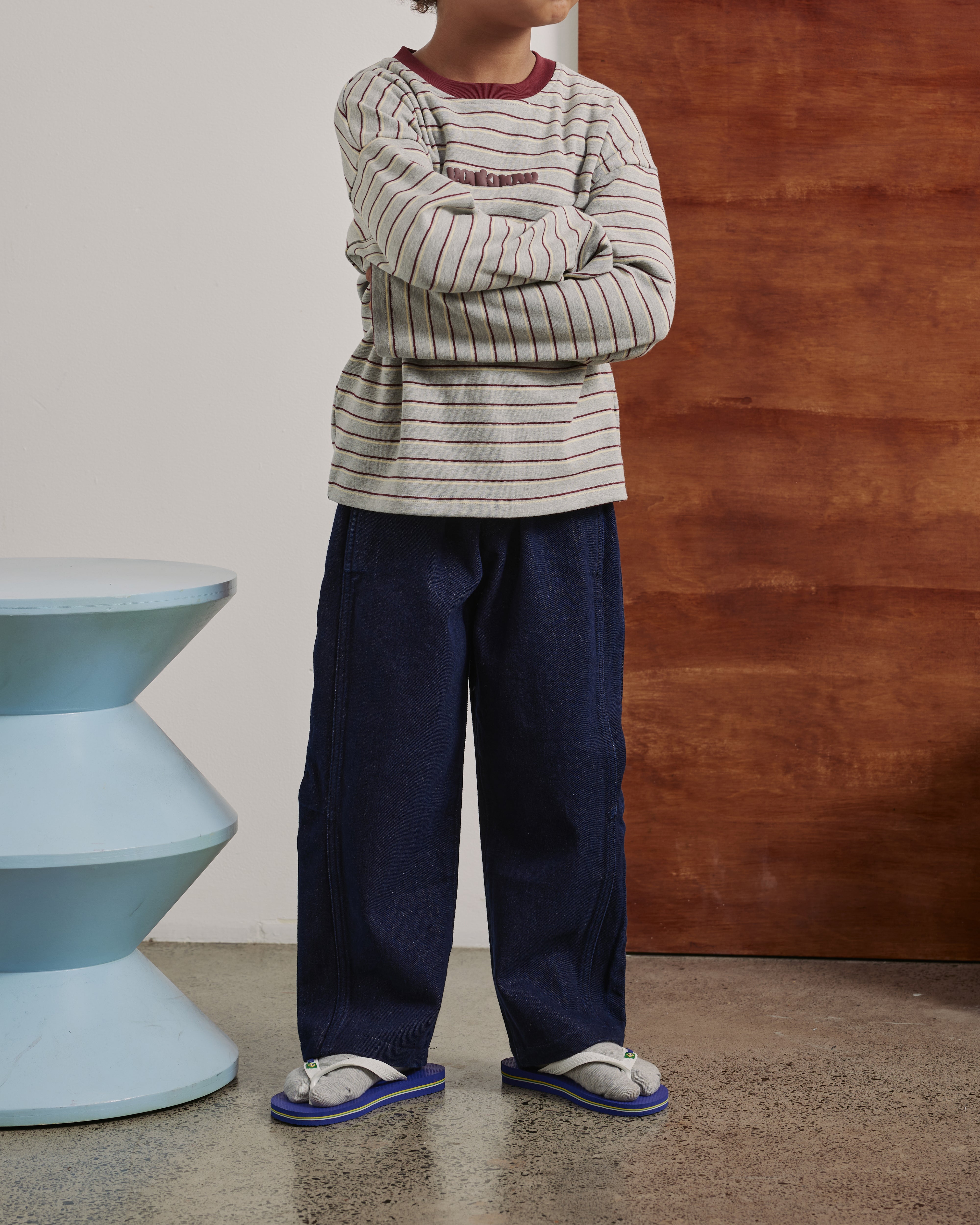 Kids Barrel Leg Jeans | Indigo Denim-5