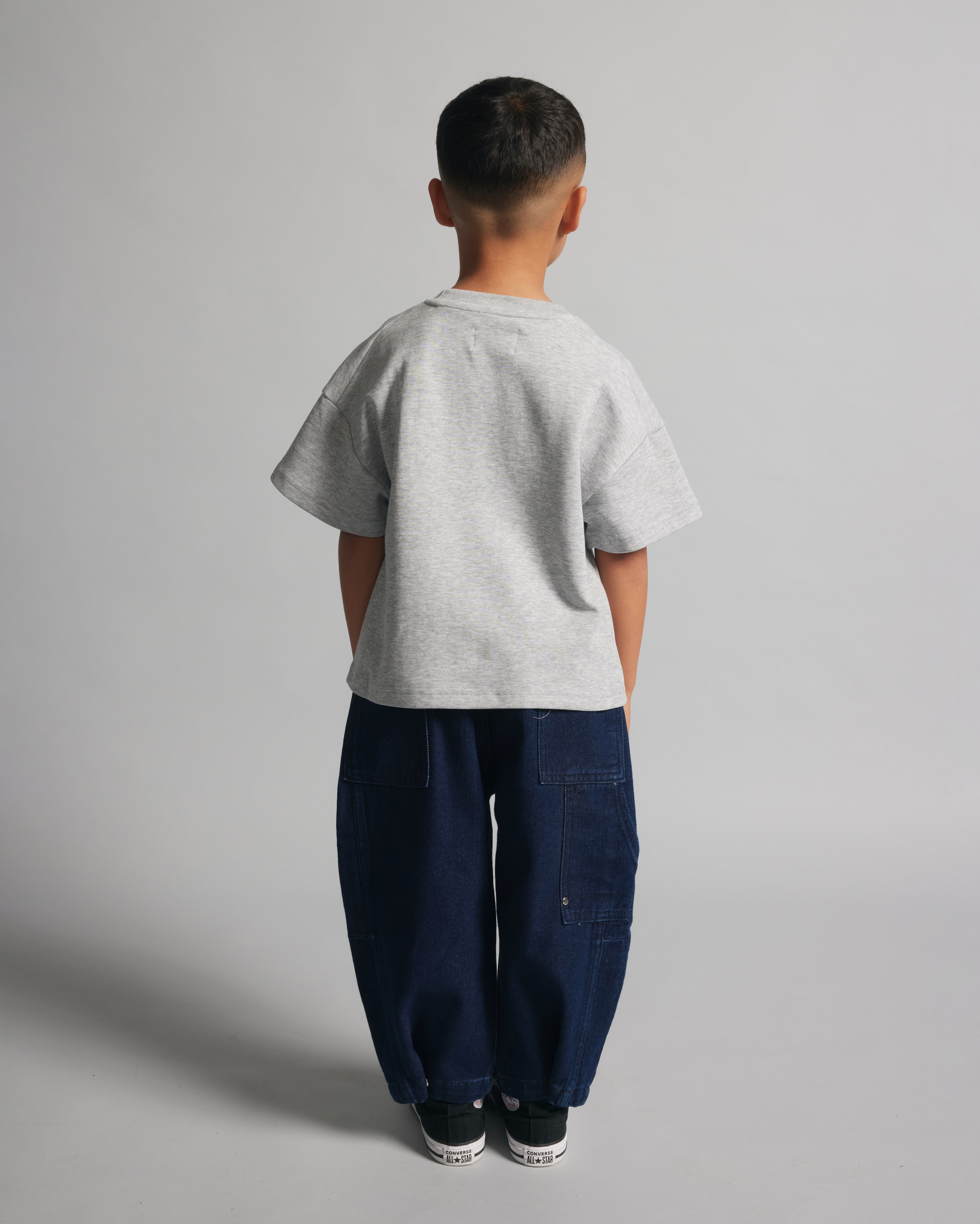 Kids Core Box Tee | GREY MARLE