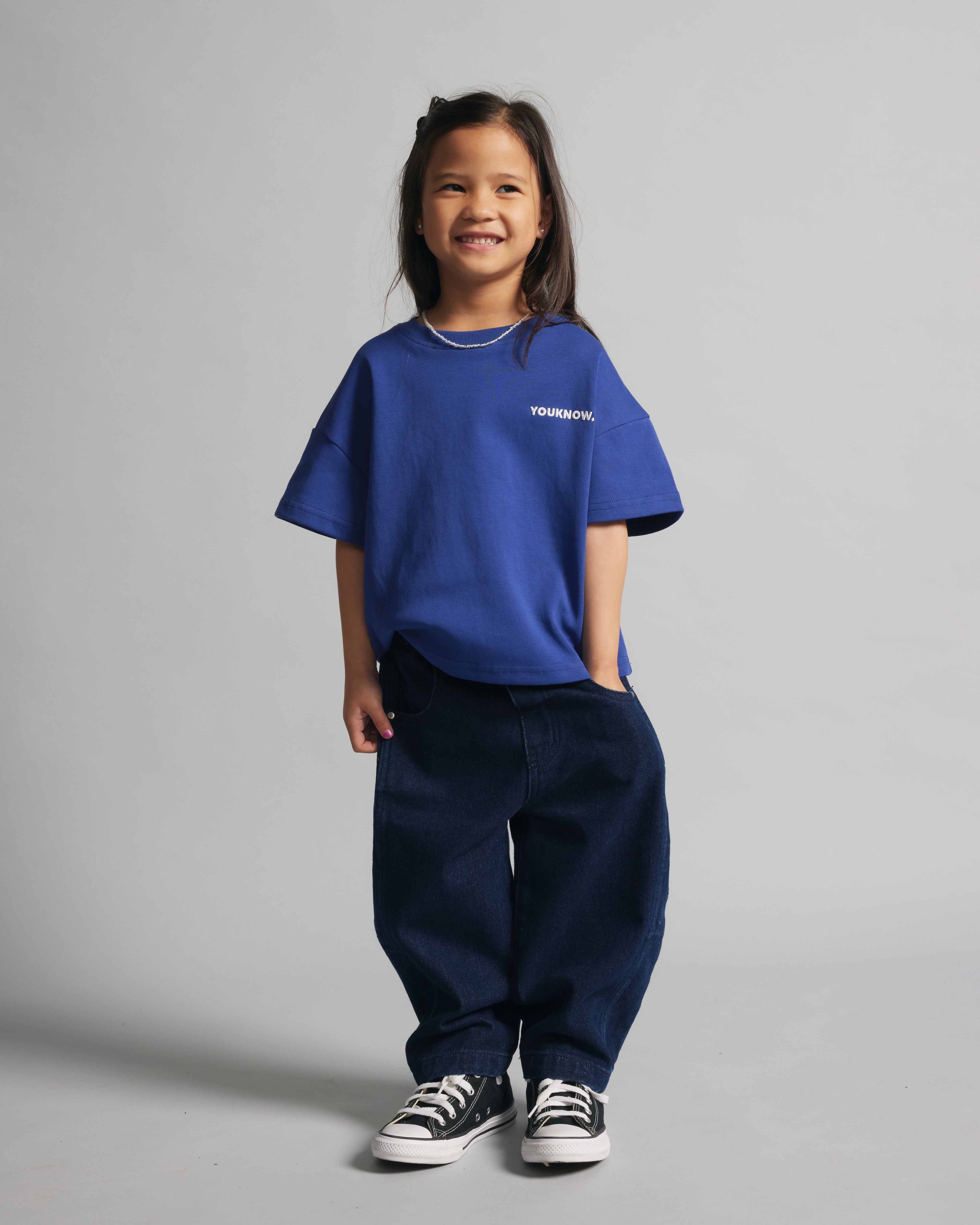 Kids Core Box Tee | Cobalt