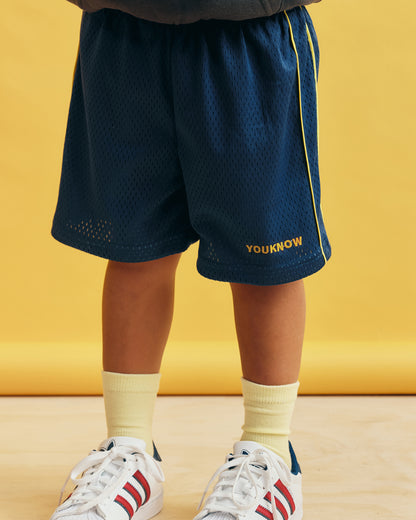 Kids Mesh Shorts | Navy