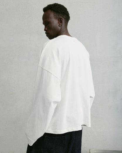 Nothing Longsleeve Tee | Cloud White