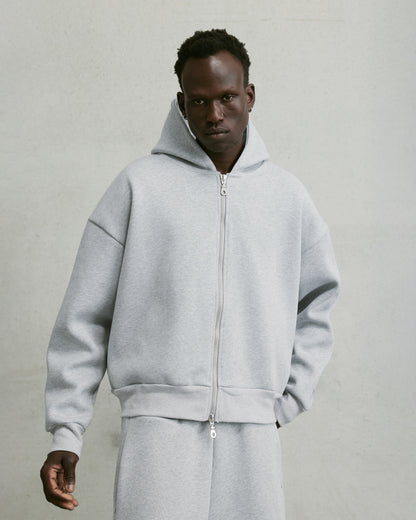 Nothing Zip Up Hoodie 2.0 | Asphalt Marle