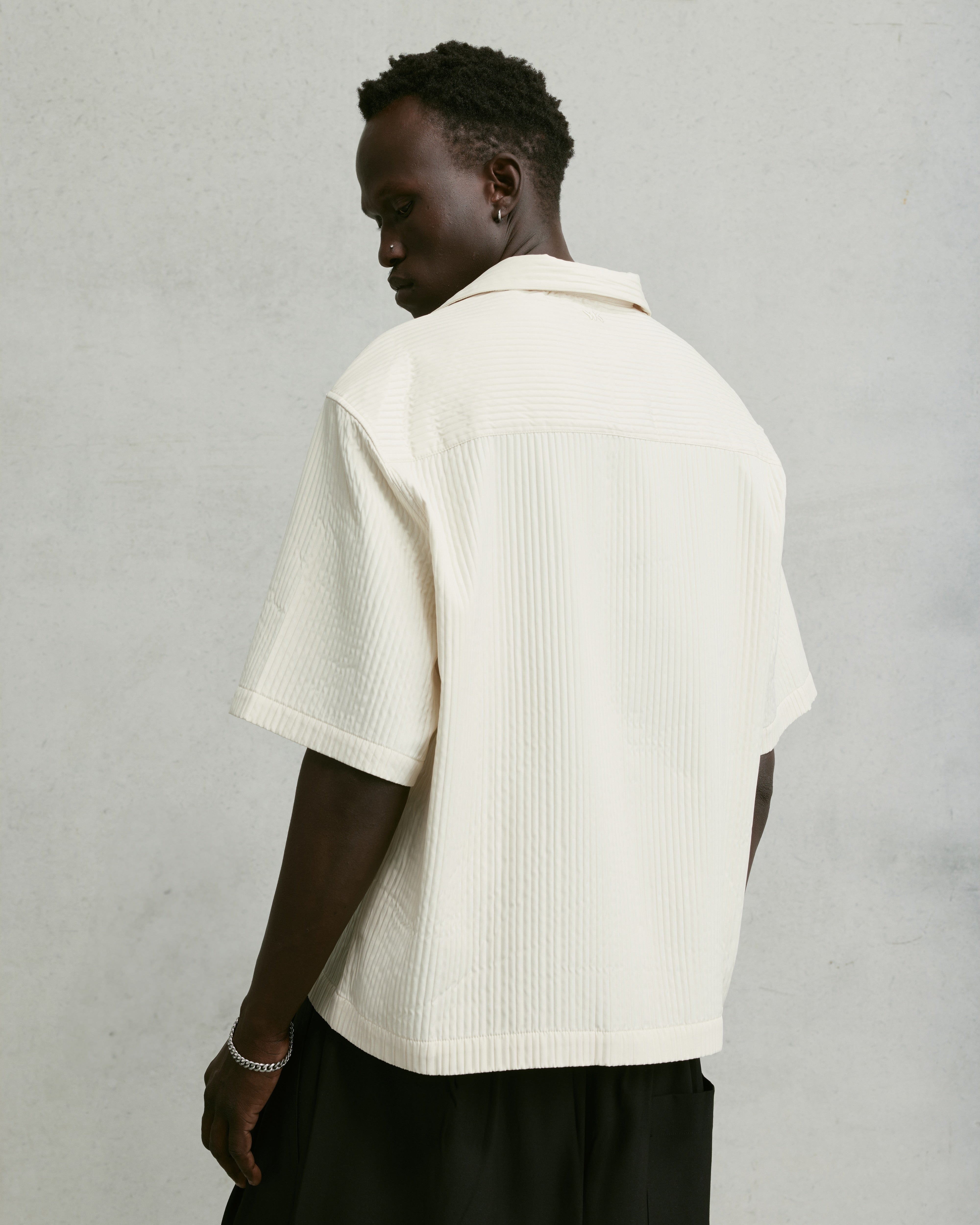 Nothing Boxy Pintuck Polo | Ecru