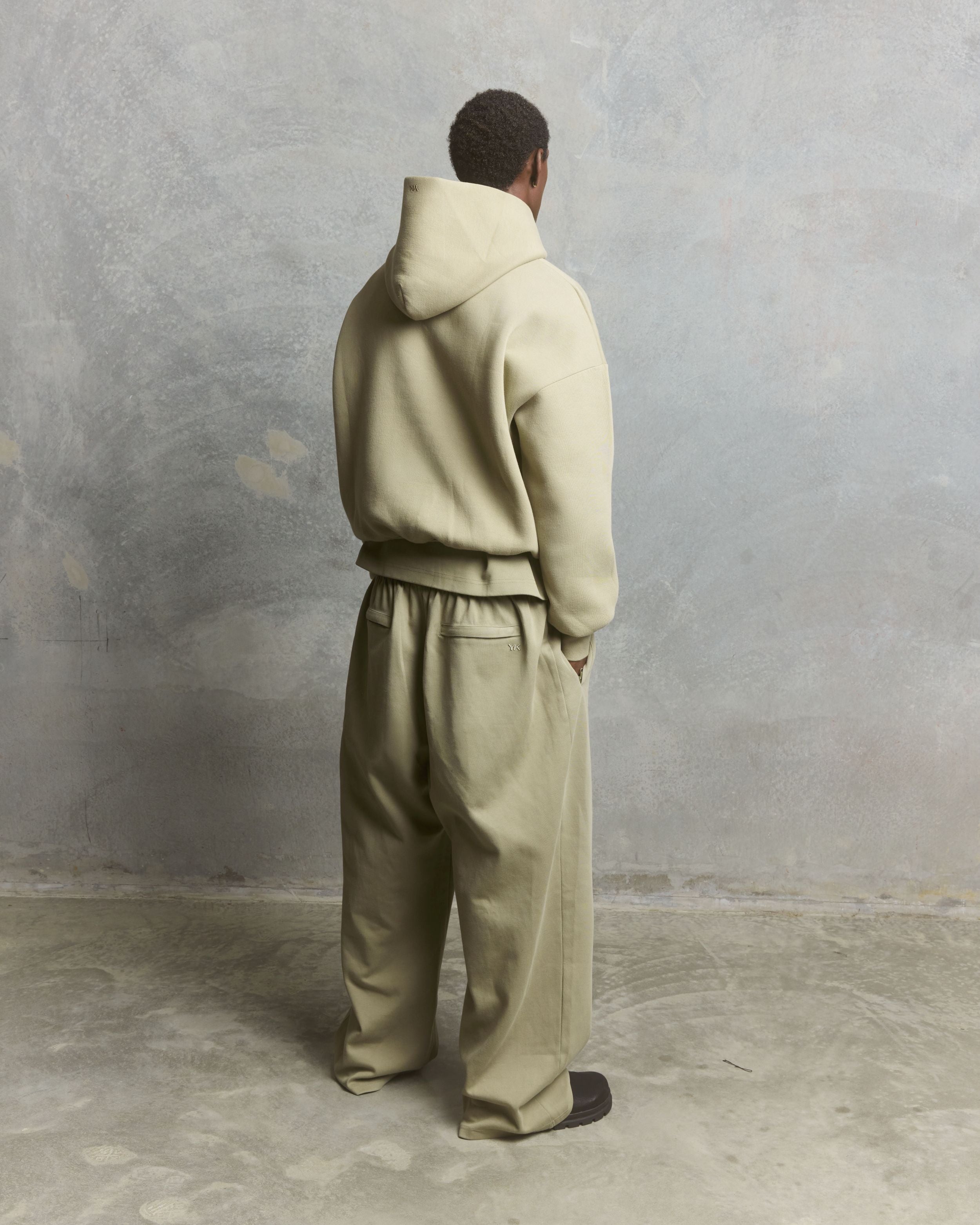 Nothing 400 Wide Leg Sweatpants | Moss-5