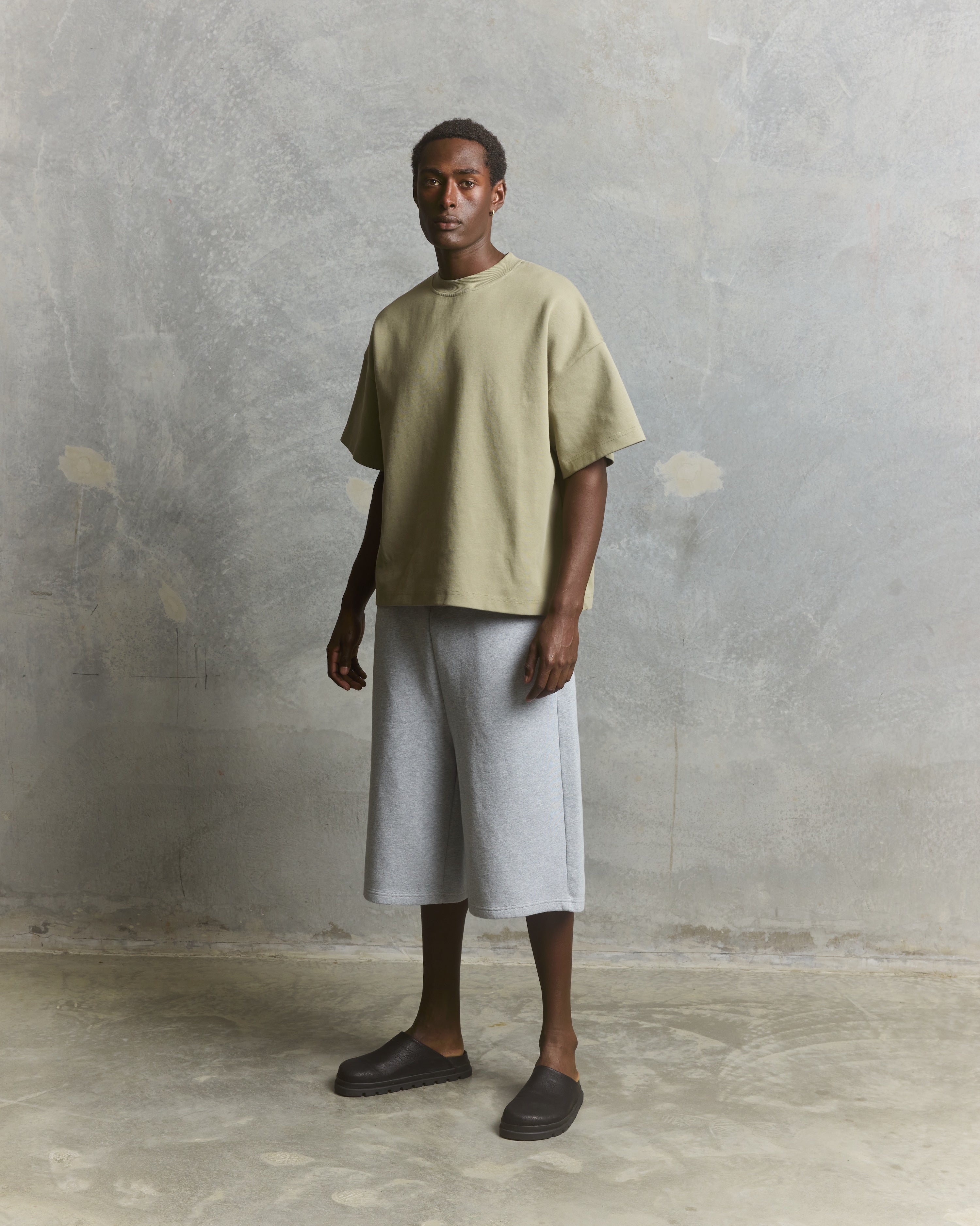 Nothing Form Longline Shorts | Grey Marle