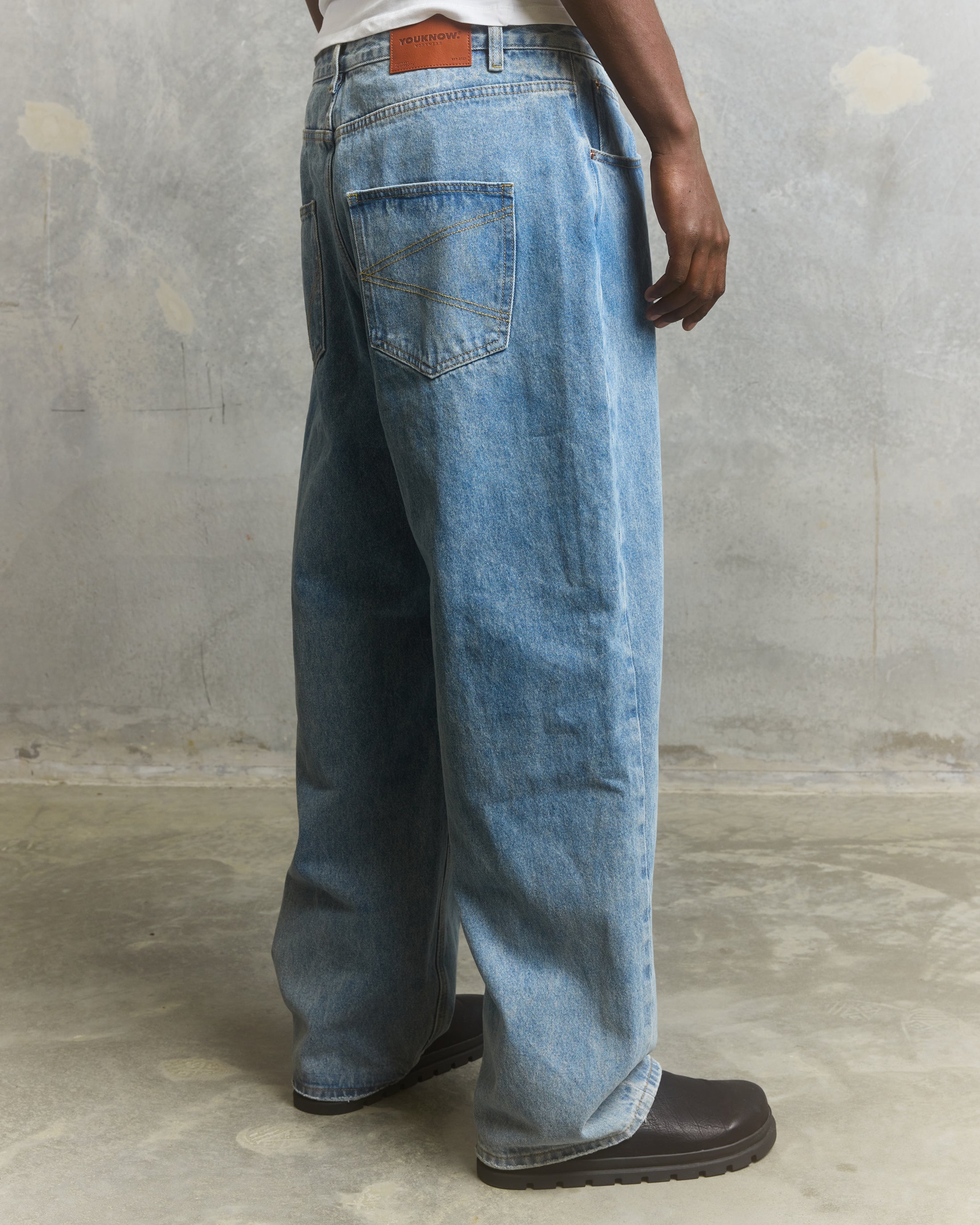 Veteran Baggy Jeans | Light Blue-4