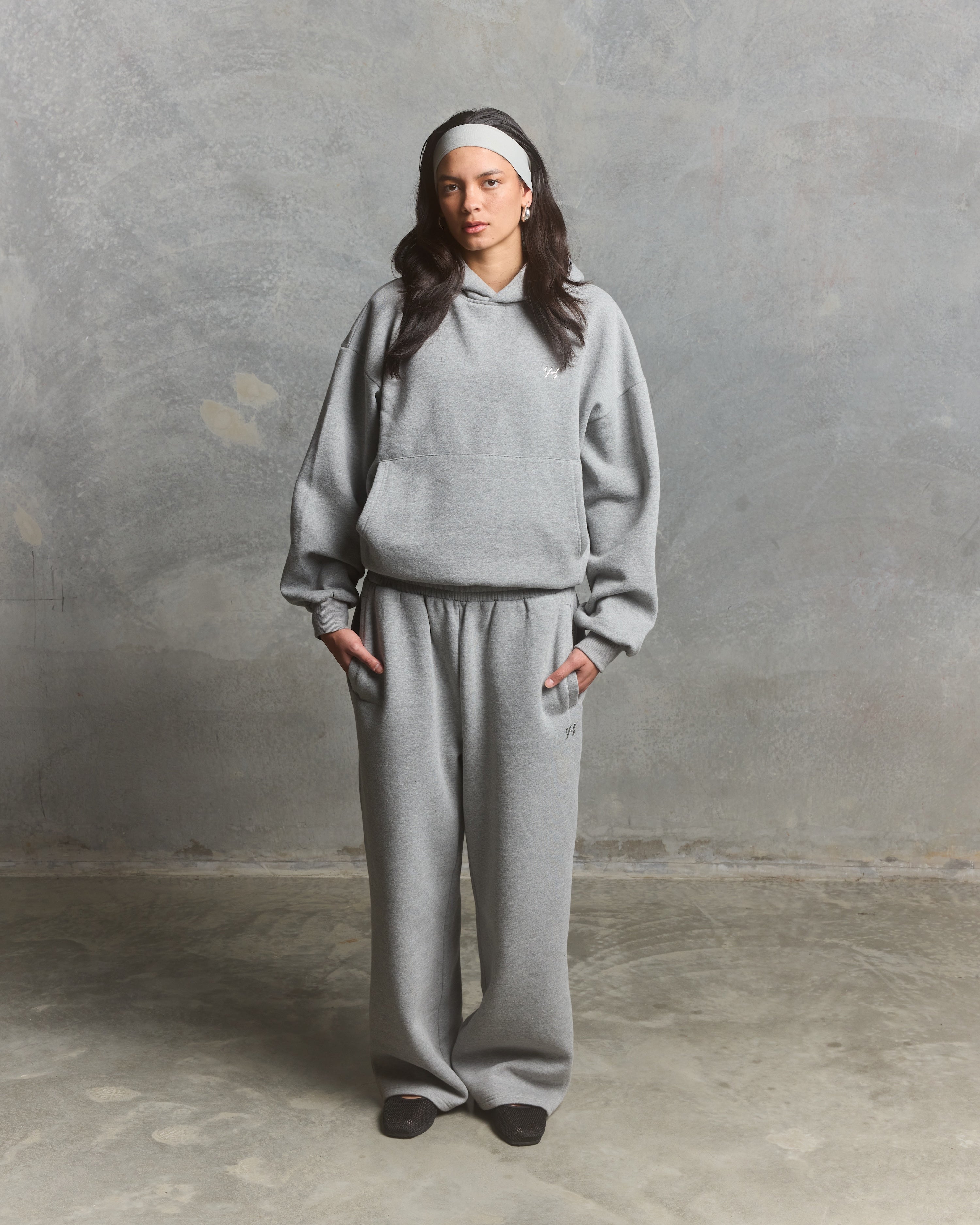 YK Move Reset Hoodie | Grey Marle-3