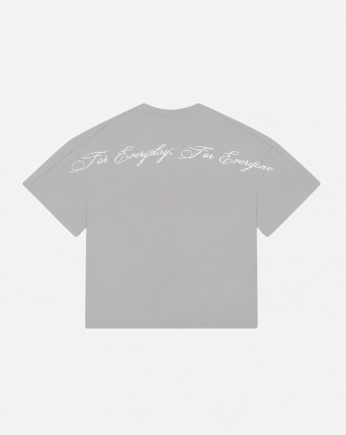 Script Tee | Grey