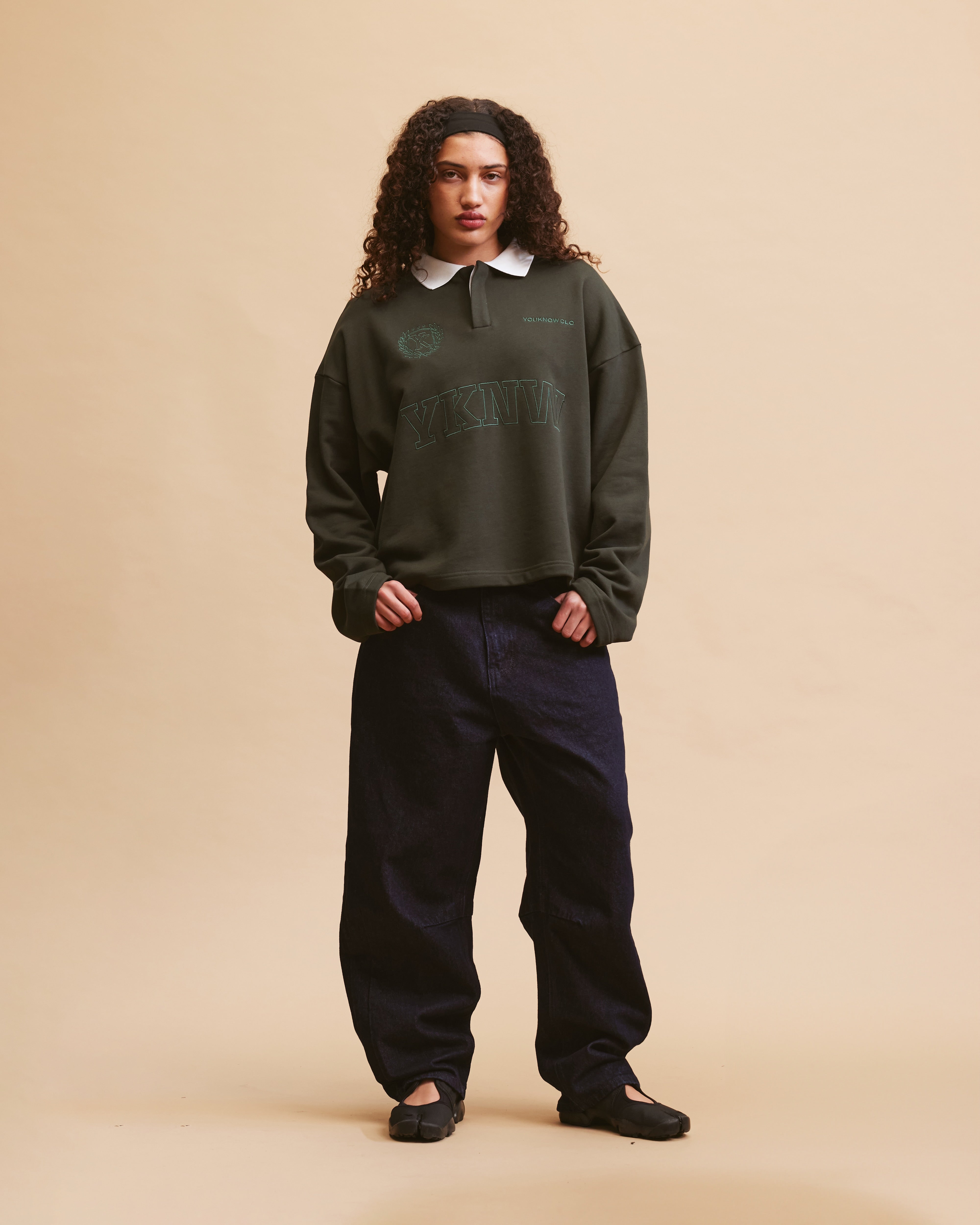 Emblem Polo Longsleeve | Olive