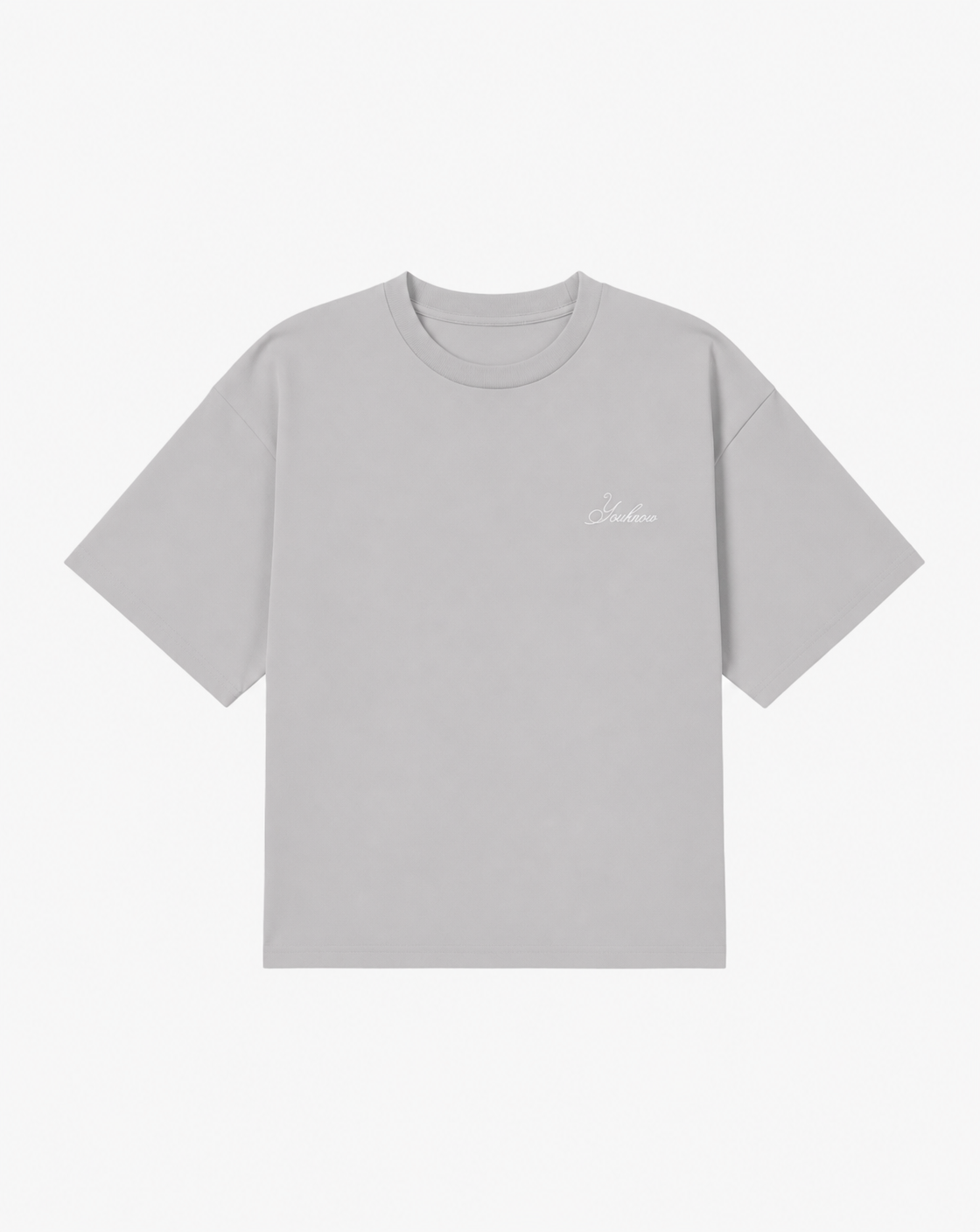 Script Tee | Grey