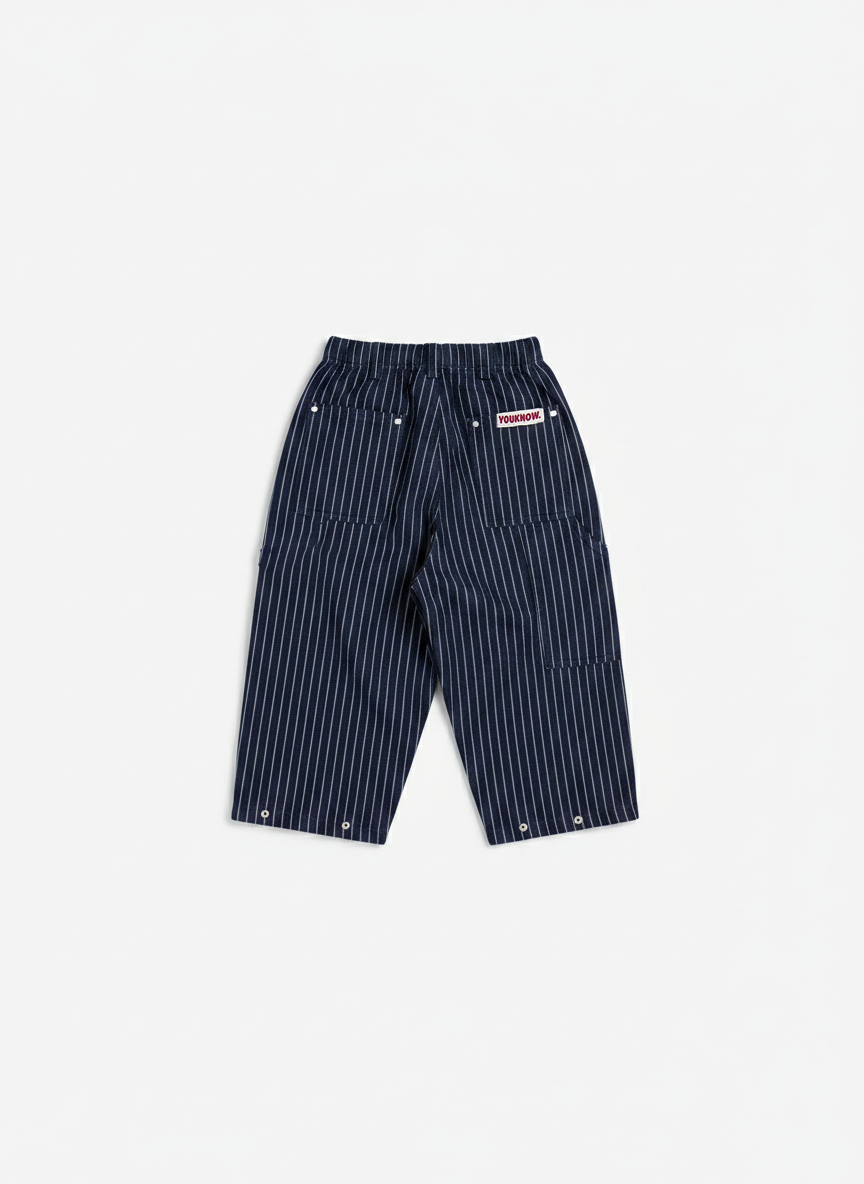Kids Barrel Leg Jeans | Pinstripe