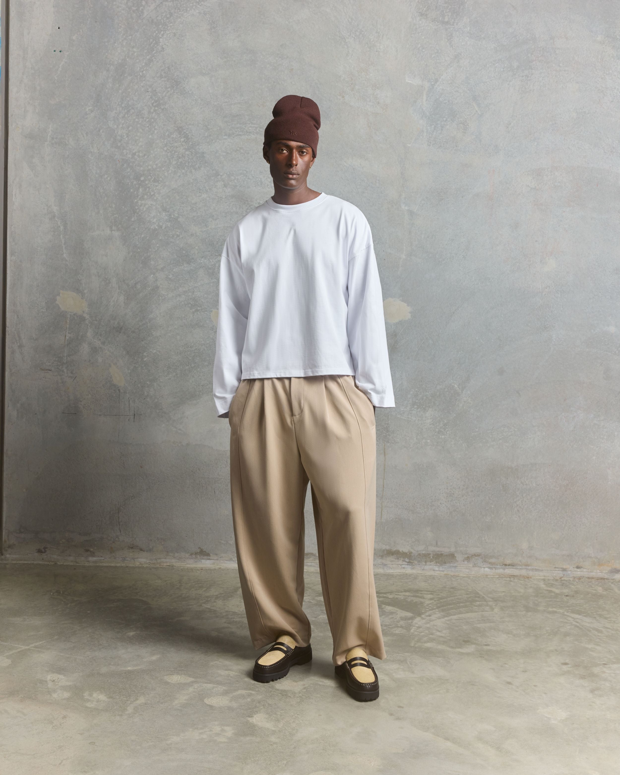 Nothing Draped Pleated Pants | Oat