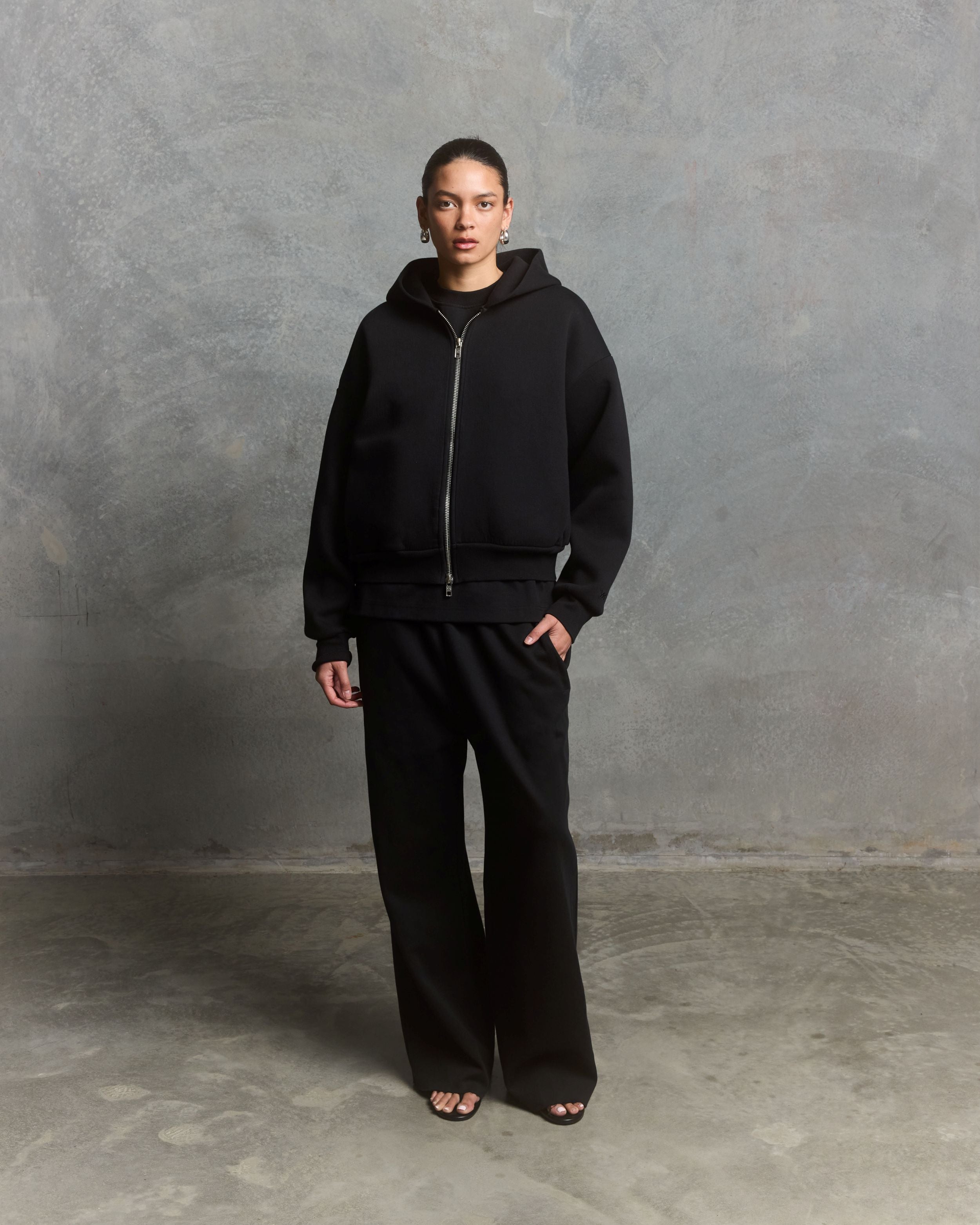 Nothing Form Zip-Up Hoodie | Tar-4