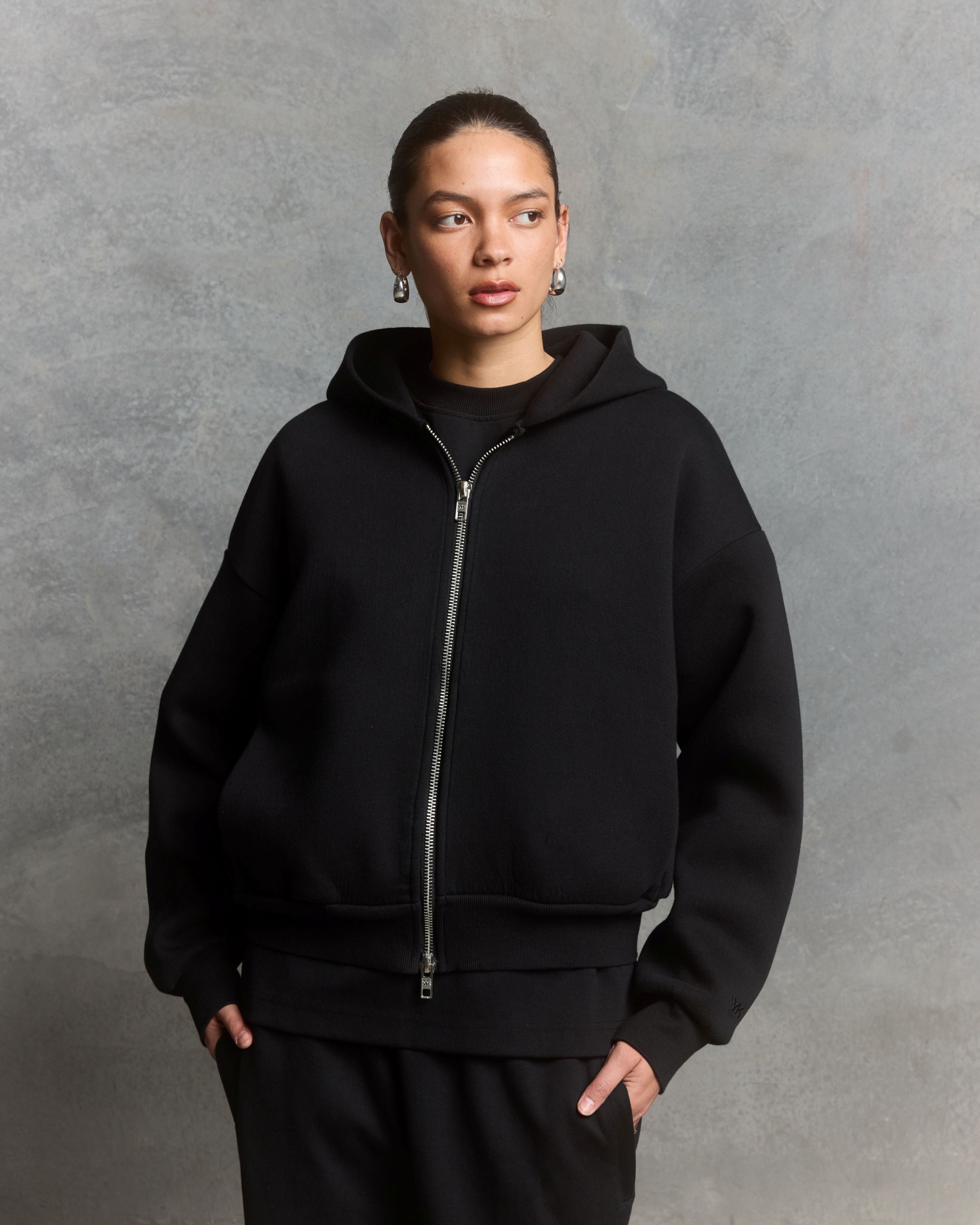 Nothing Form Zip-Up Hoodie | Tar